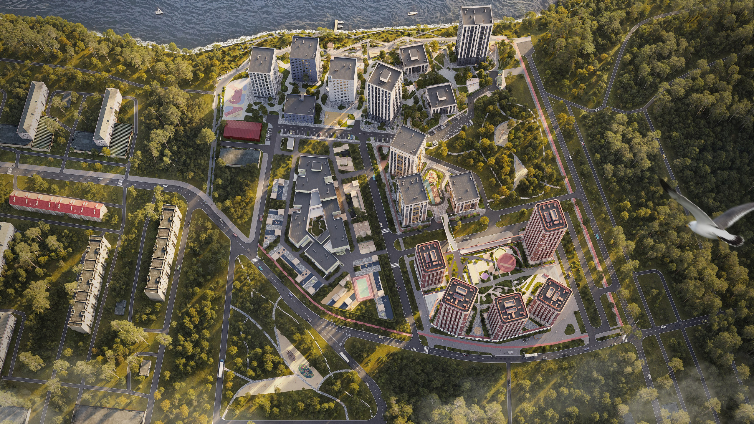 Cedar coast. Архитектурная 3д визуализация