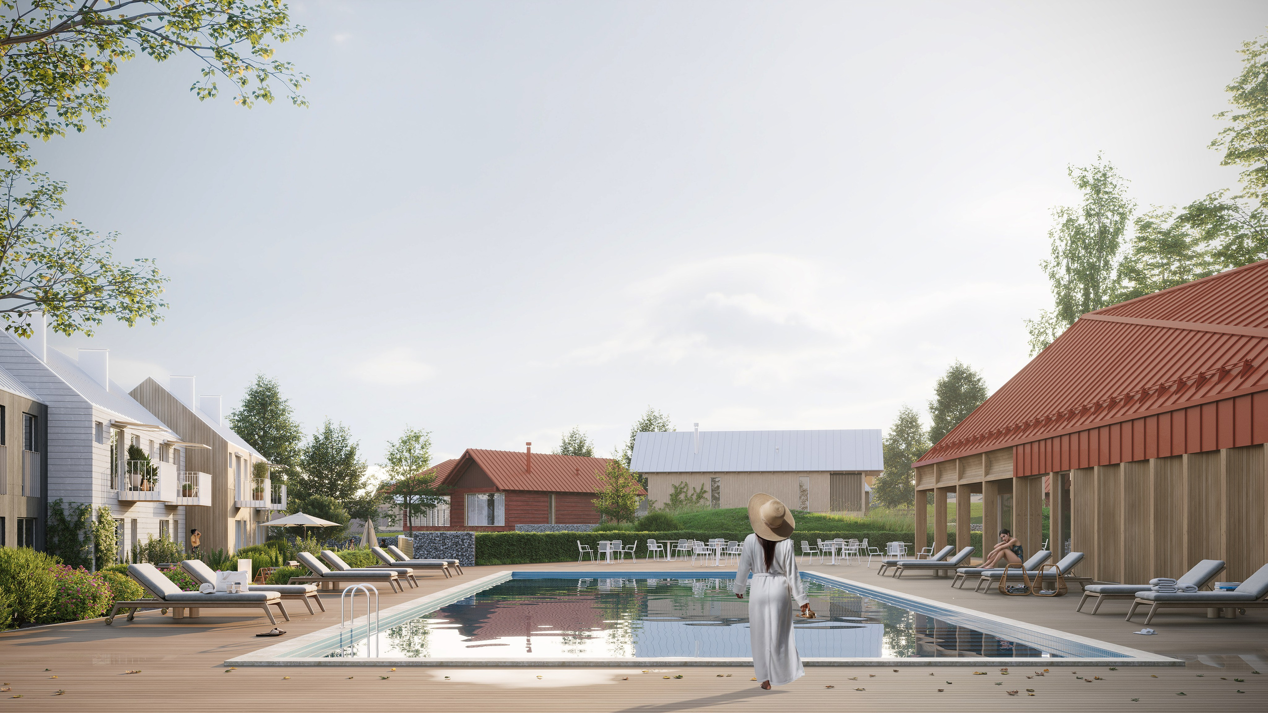 Lumimaki resort village| RHIZOME. Архитектурная 3д визуализация
