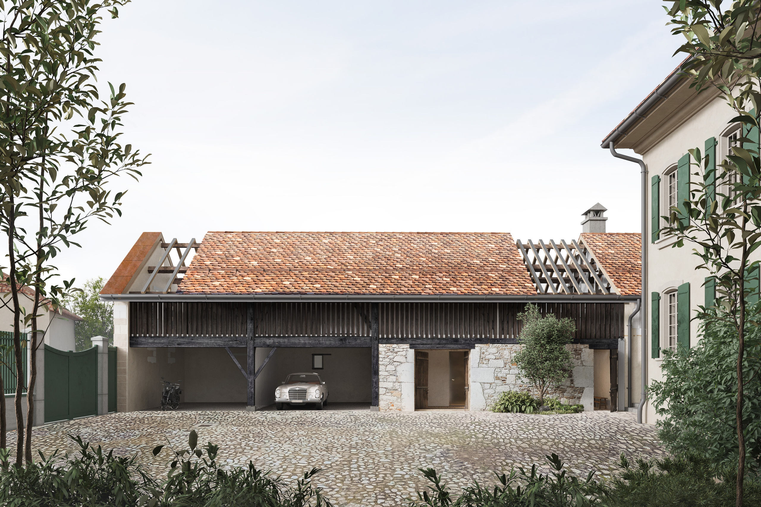 House in Eysins|KOSMOS. Архитектурная 3д визуализация