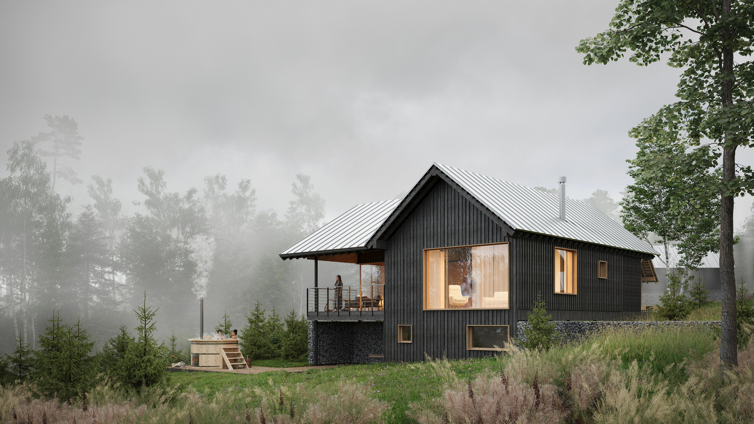 Lumimaki resort village| RHIZOME. Архитектурная 3д визуализация