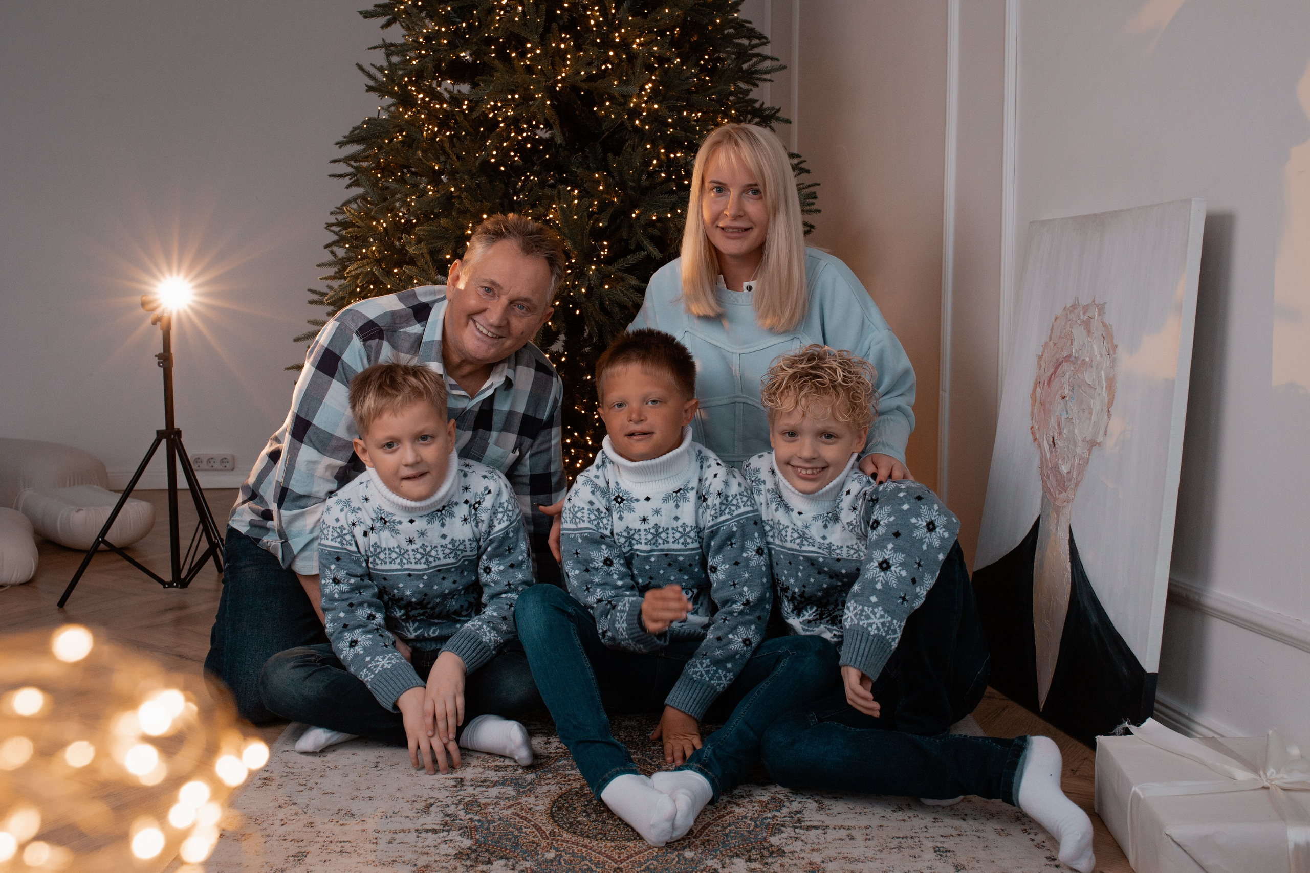 Инна с семьёй