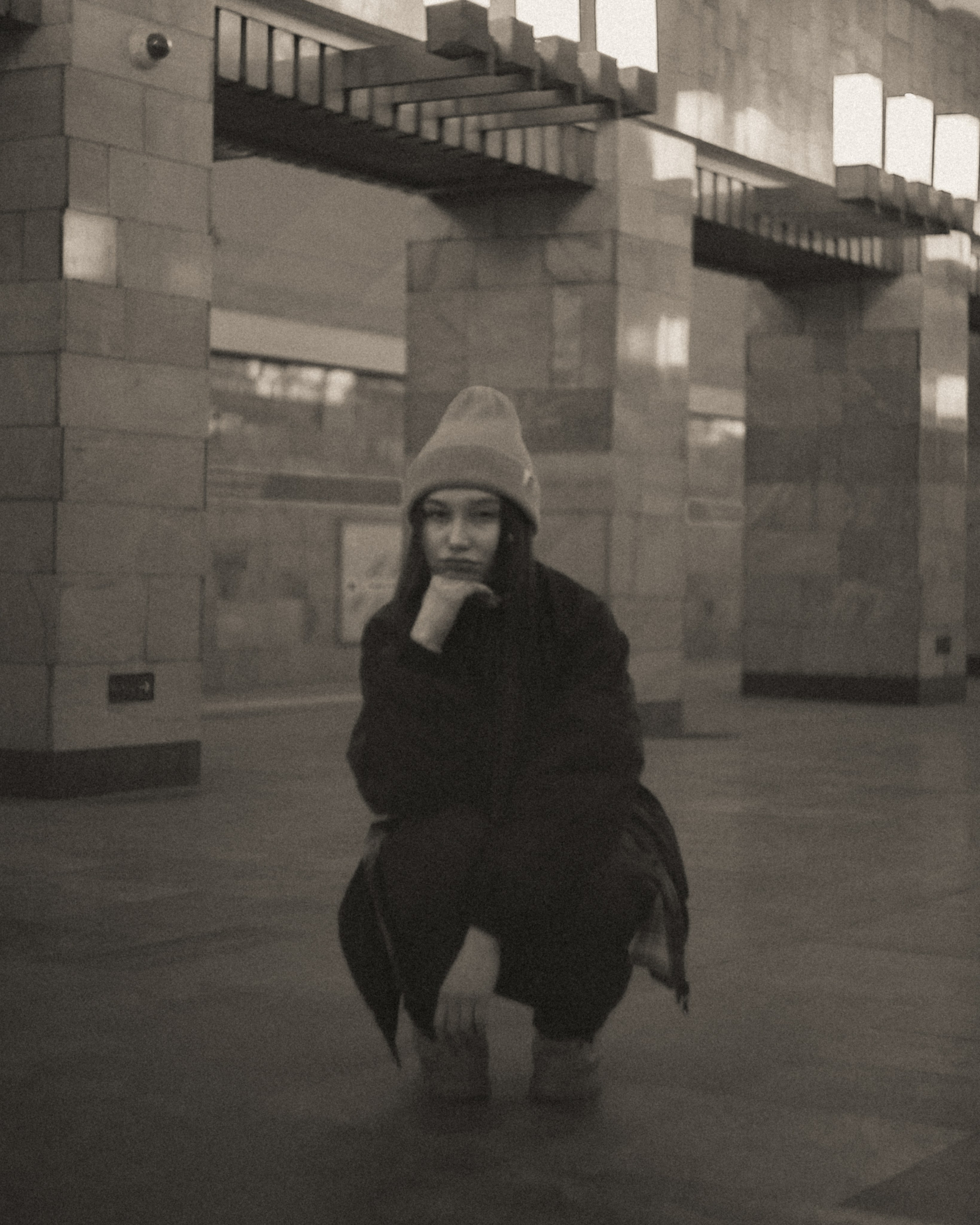 Grunge photoshoot at metro station Grazhdanskiy prospekt. Katya Che | Photographer | Beograd
