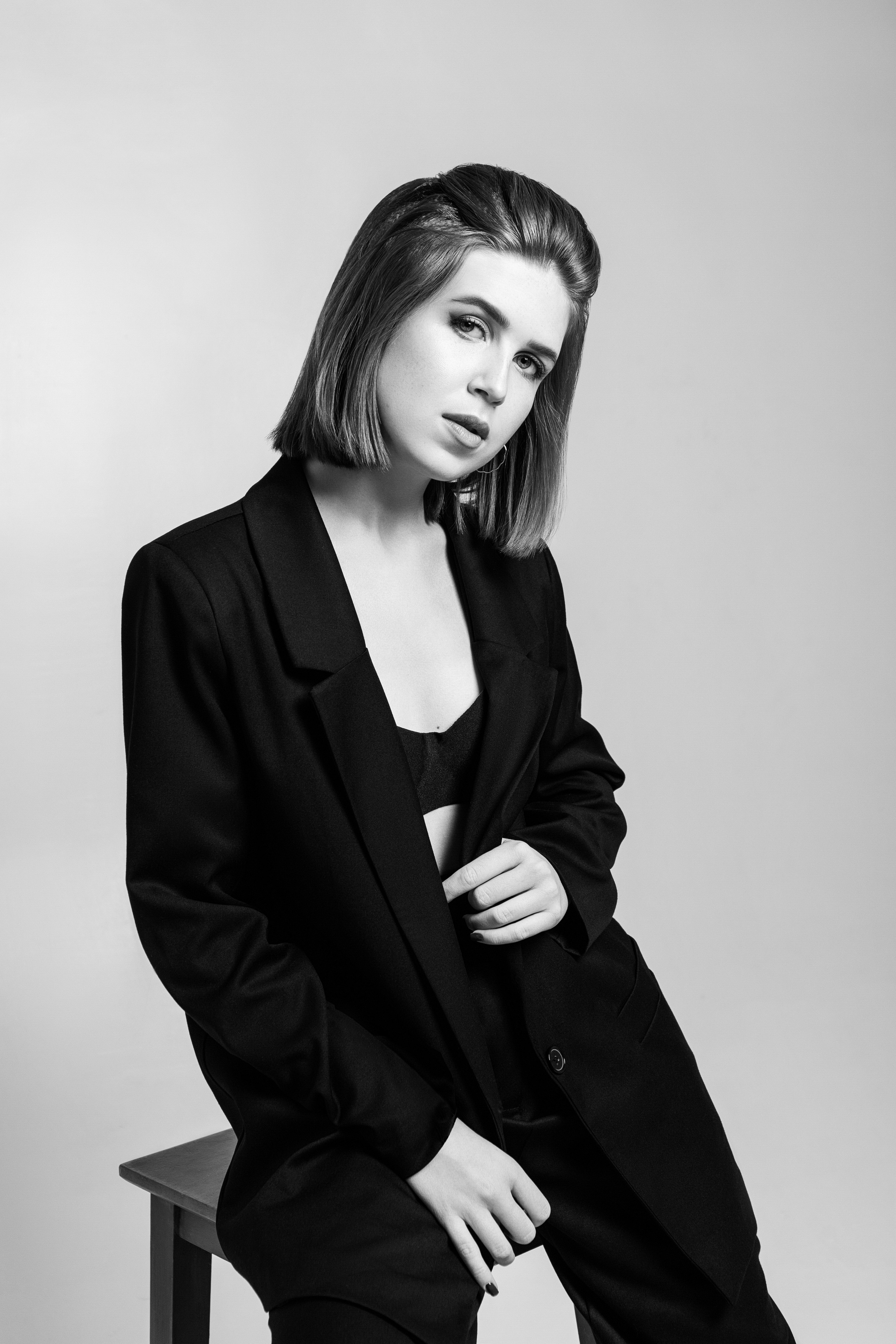 Минималистичные чёрно-белые портреты | Екатерина Космачева