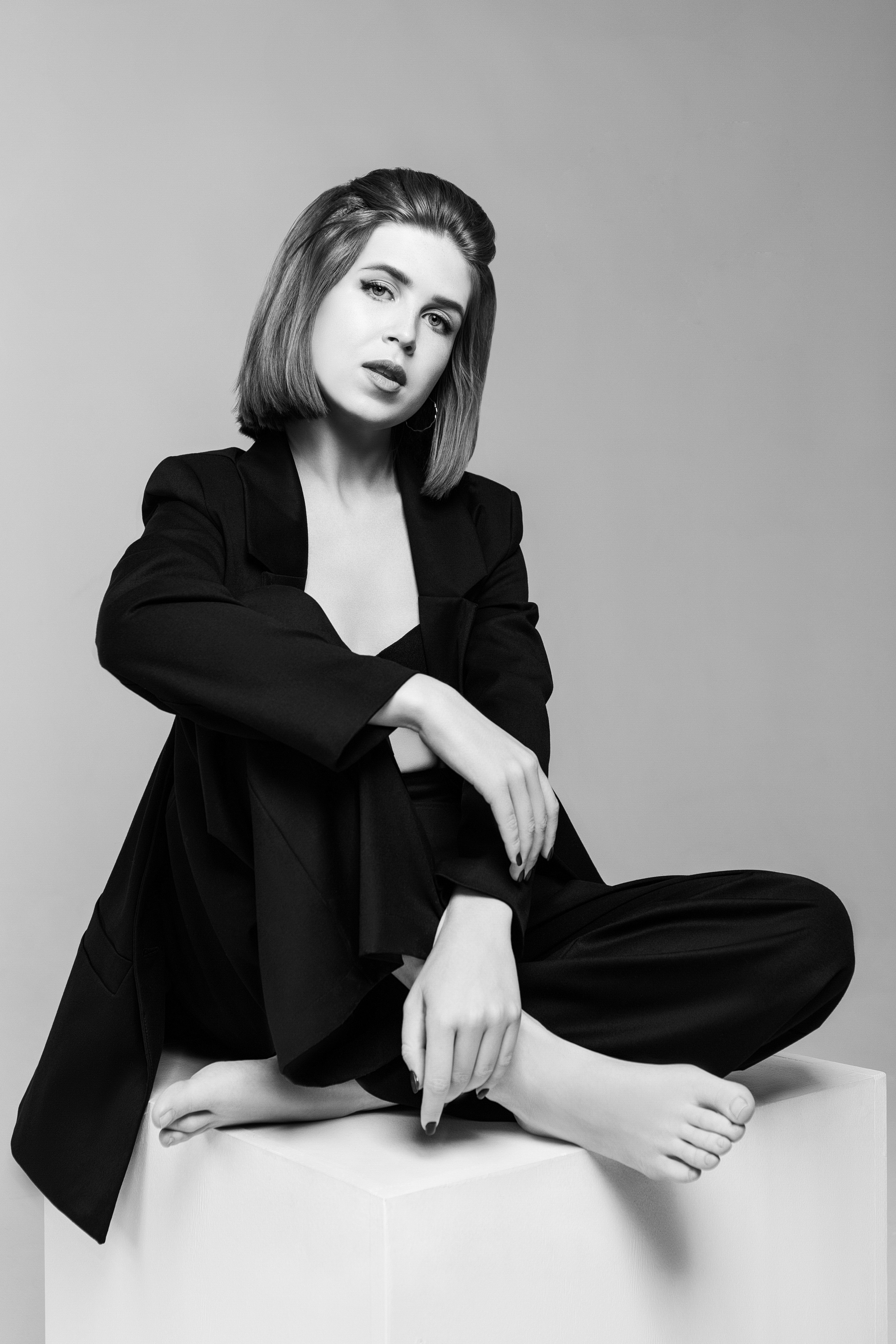 Минималистичные чёрно-белые портреты | Екатерина Космачева