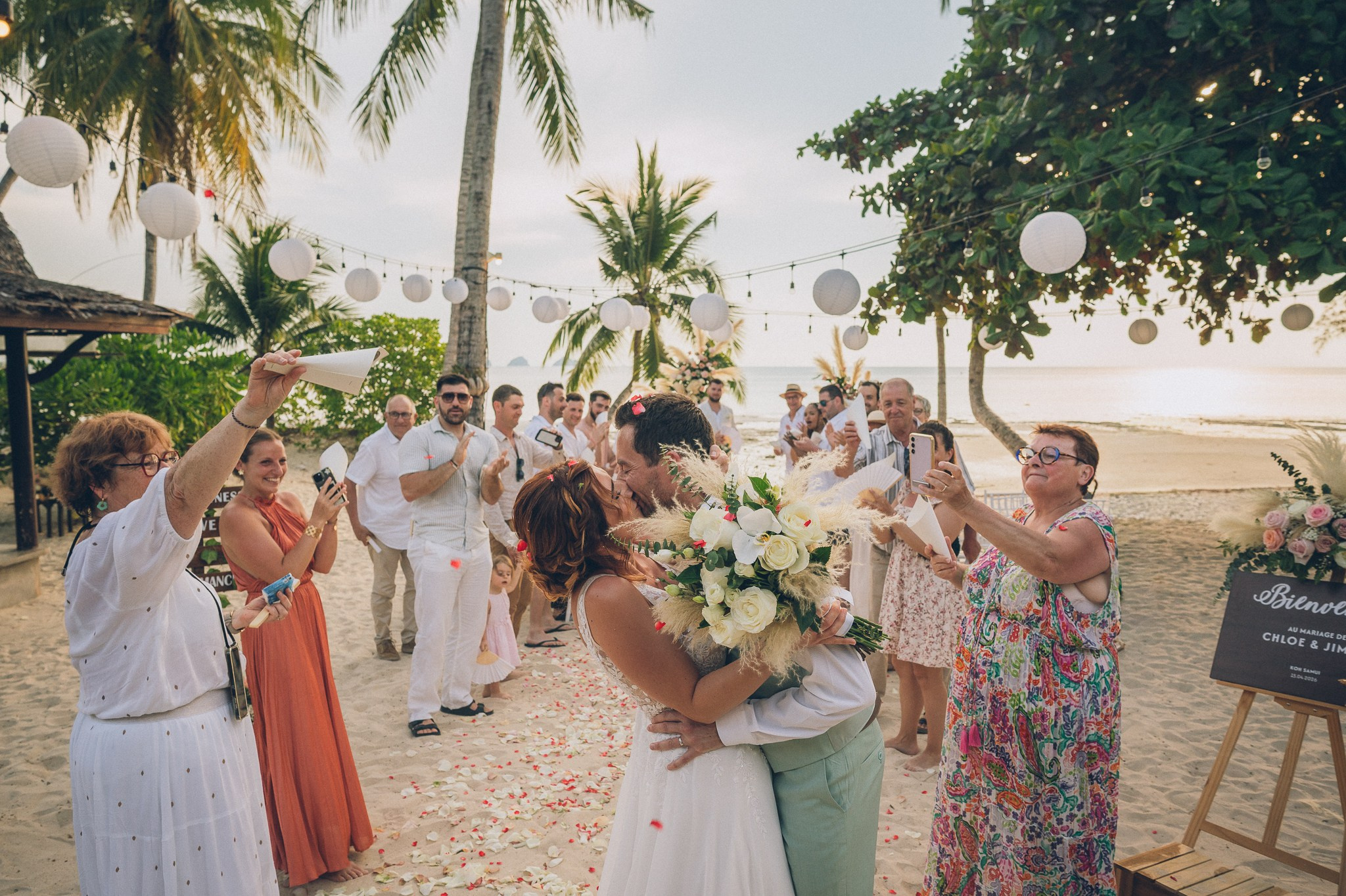 Luxury Beach Wedding Reception