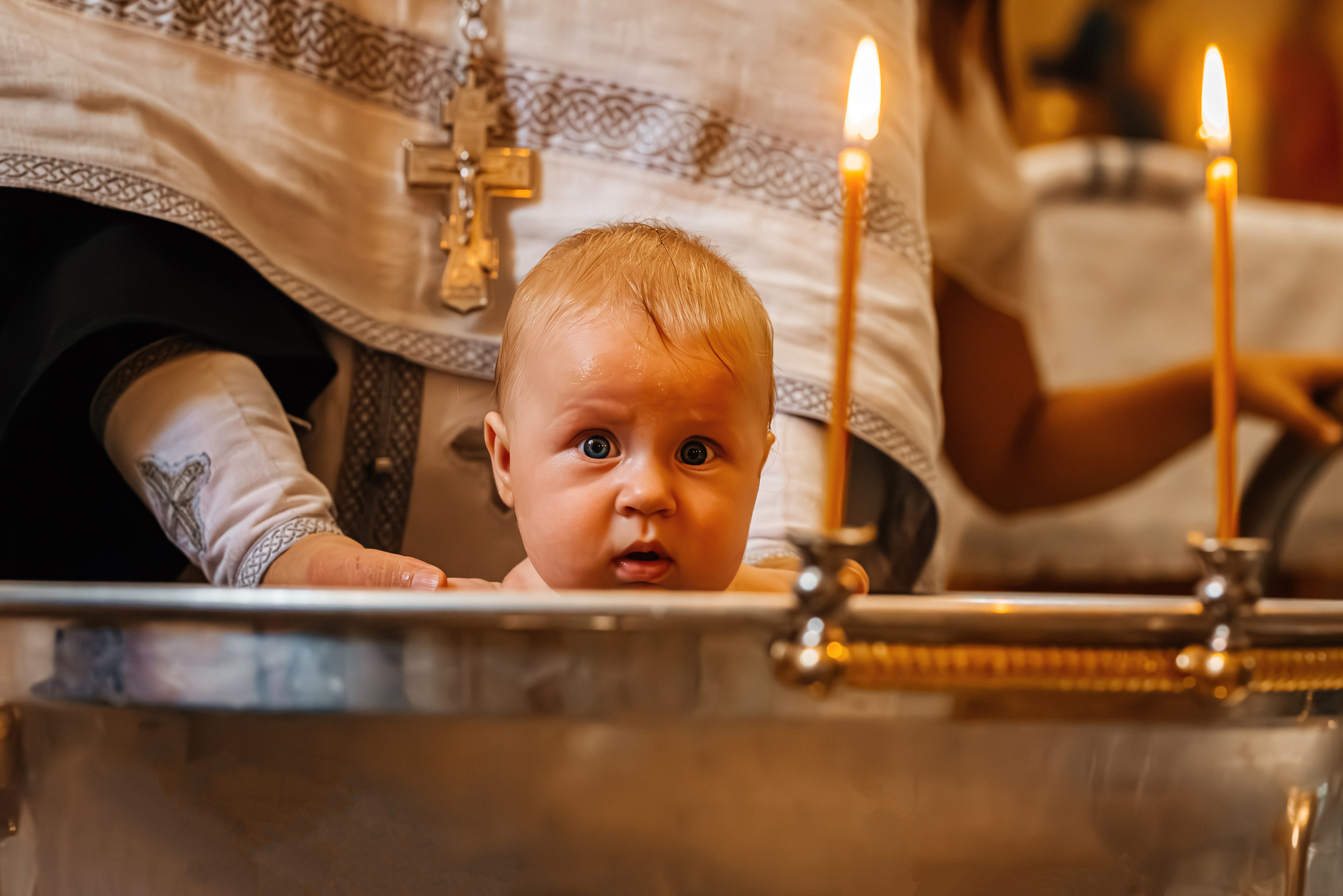 Таинство Крещения Авроры. Фотограф Таинств Крещения и Венчания в г. Курске