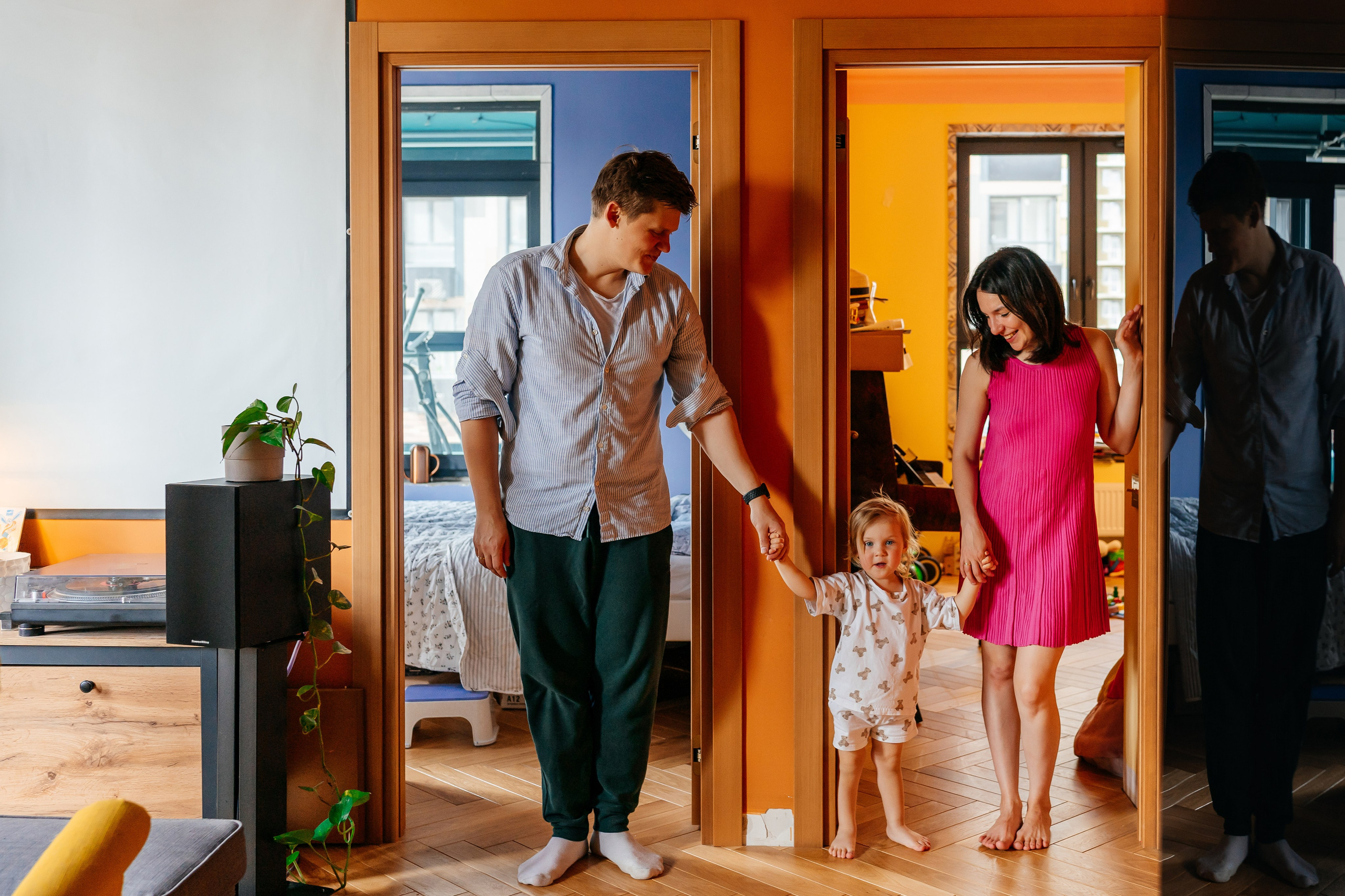 Сергей, Кристина и малышка Нина. Семейный фотограф в Москве Ирина Жур