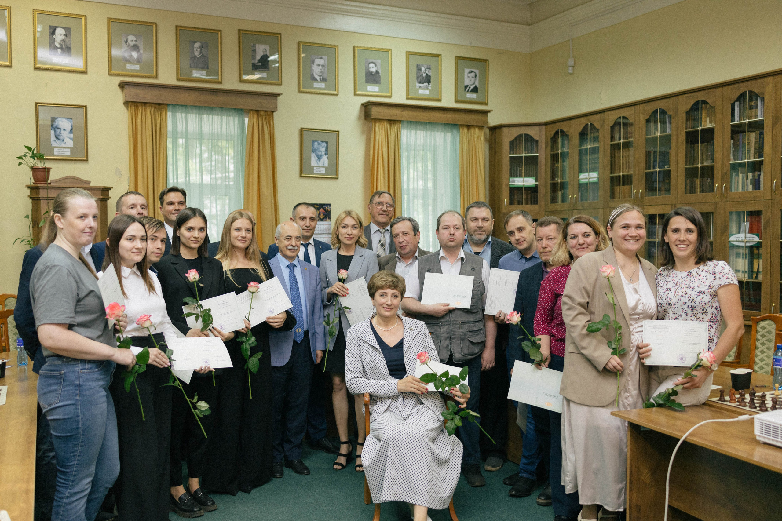 Награждение шахматной федерации