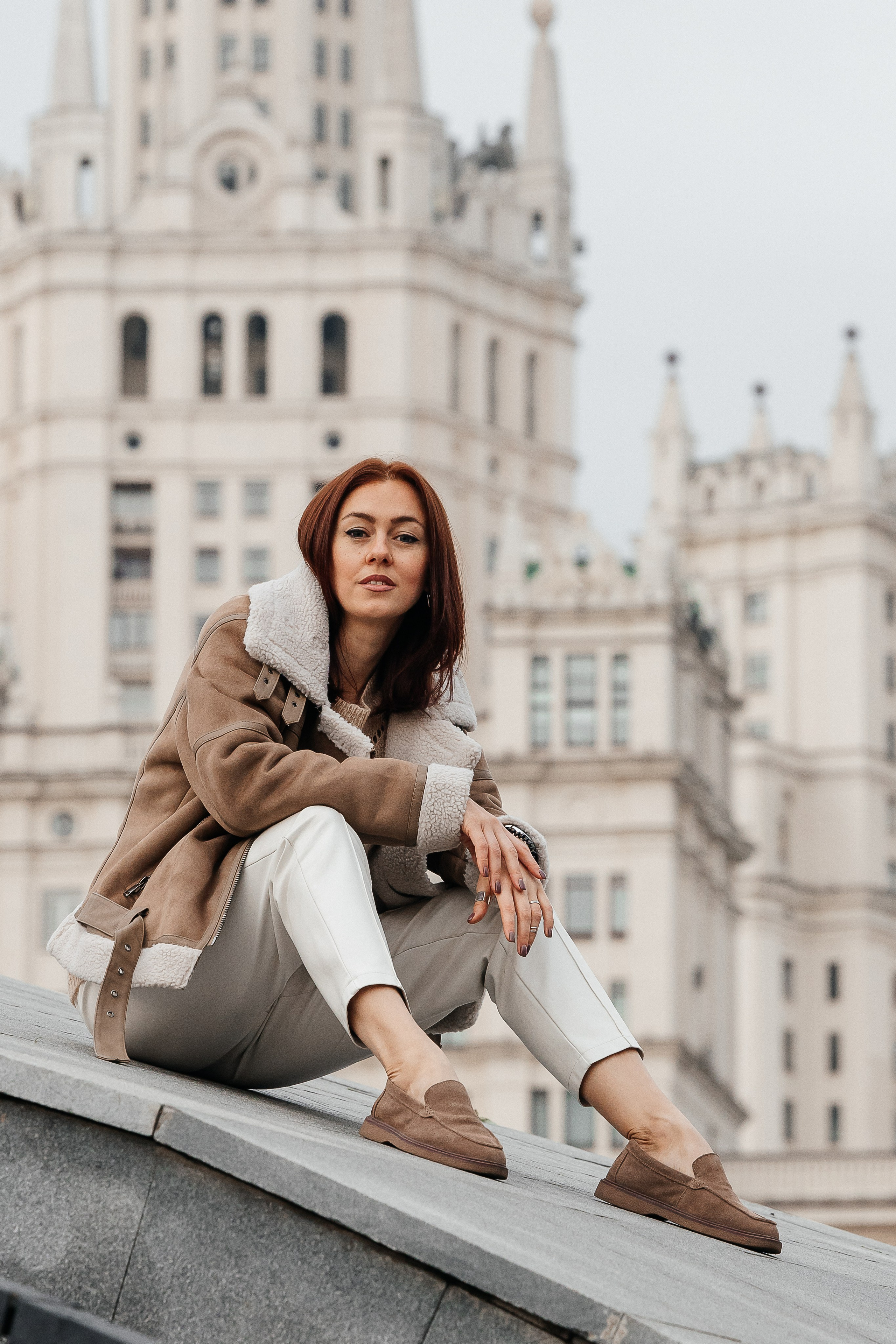 Прогулка у высотки на Котельнической набережной. Свадебный и семейный фотограф в Москве Красинская Мария