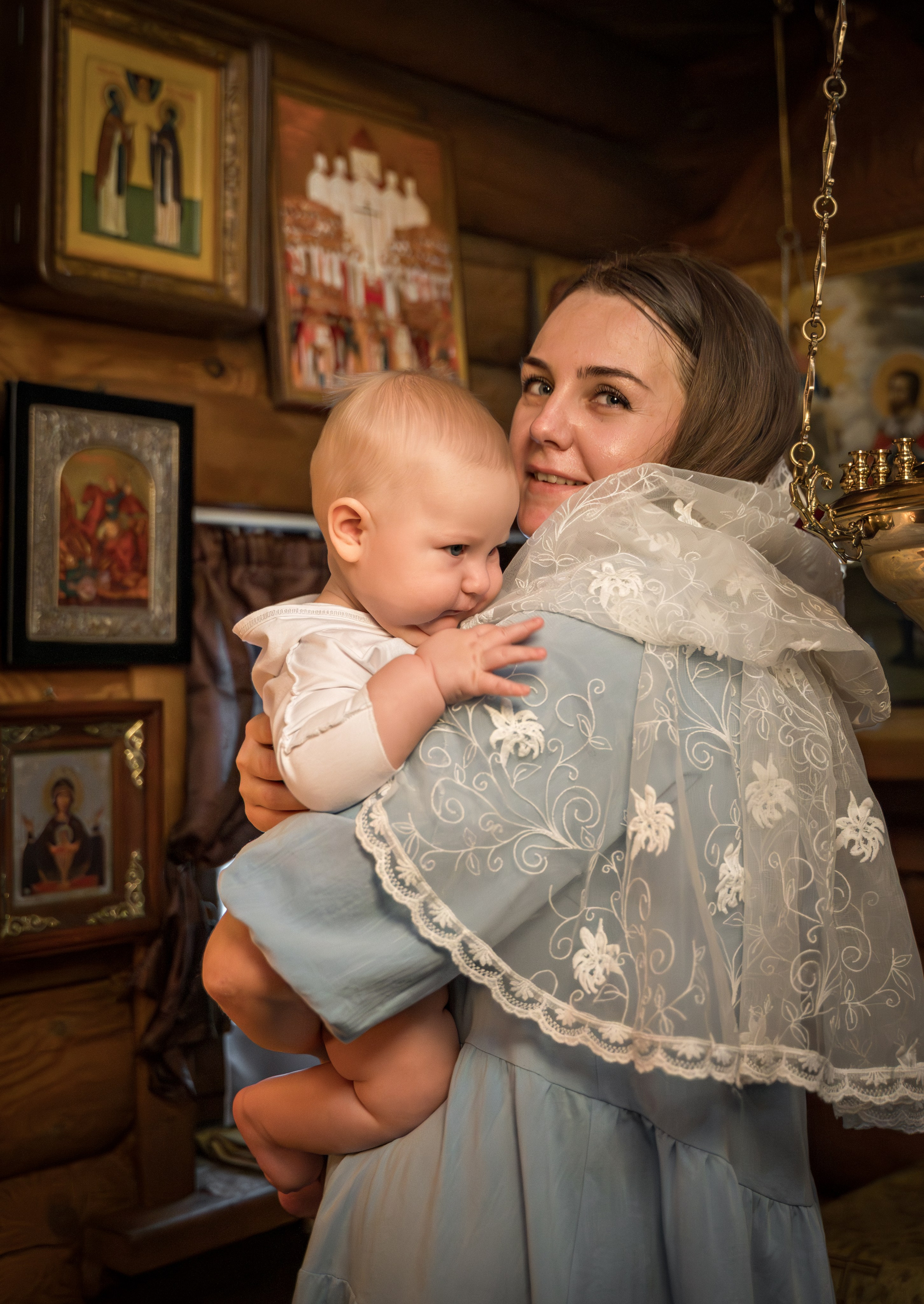 Крещение в Никольском храме д. Островцы