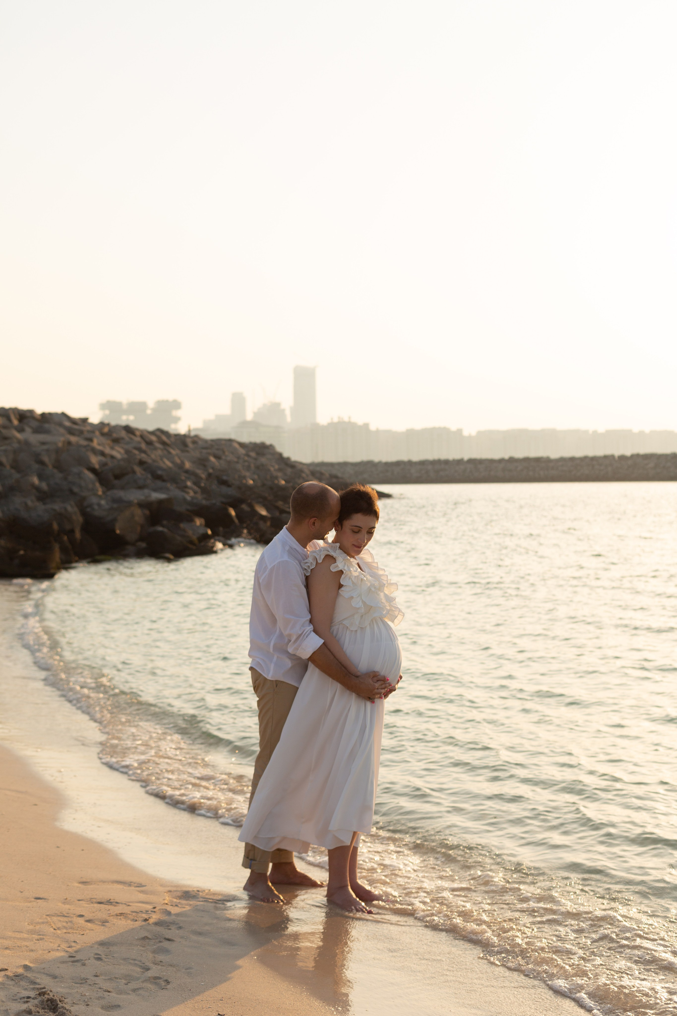 Classic Elegant Pregnancy Photoshoot in Dubai