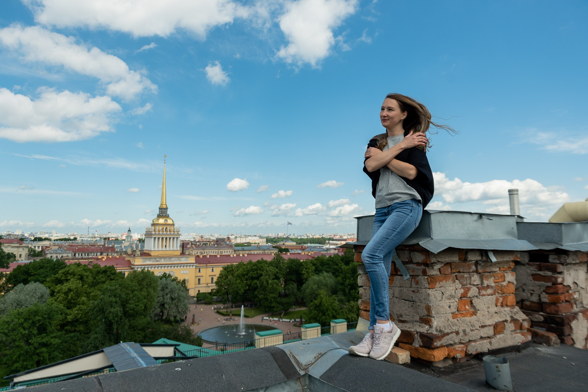 Крыша у Исаакиевского собора. Свадебный и семейный фотограф из Санкт-Петербурга Климов Анатолий