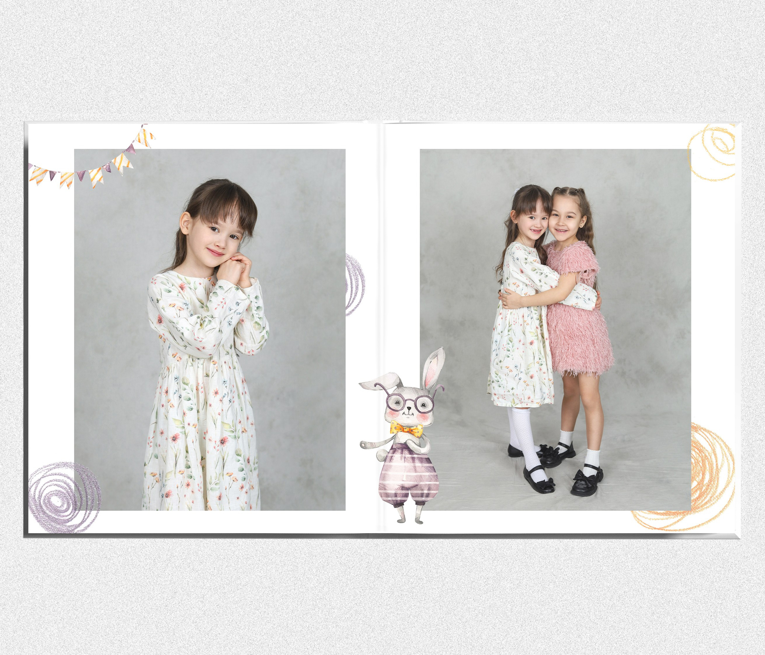 Детская фотокнига "Солнечные зайчики". Выпускные альбомы в Тюмени для школ, садов, вузов спортивных секций