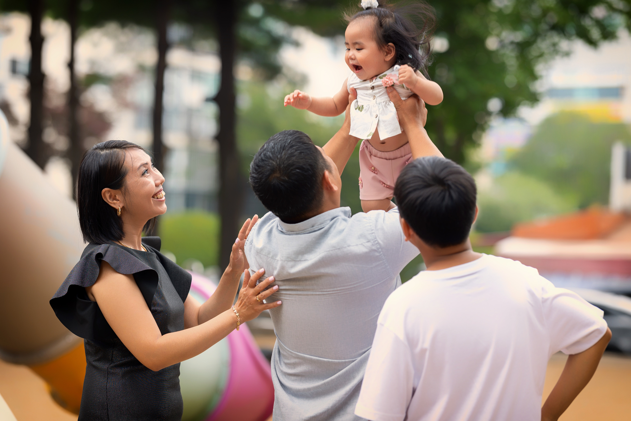 Семейные фотосессии. Фотограф в Корее Фотограф новорождённых Семейный фотограф