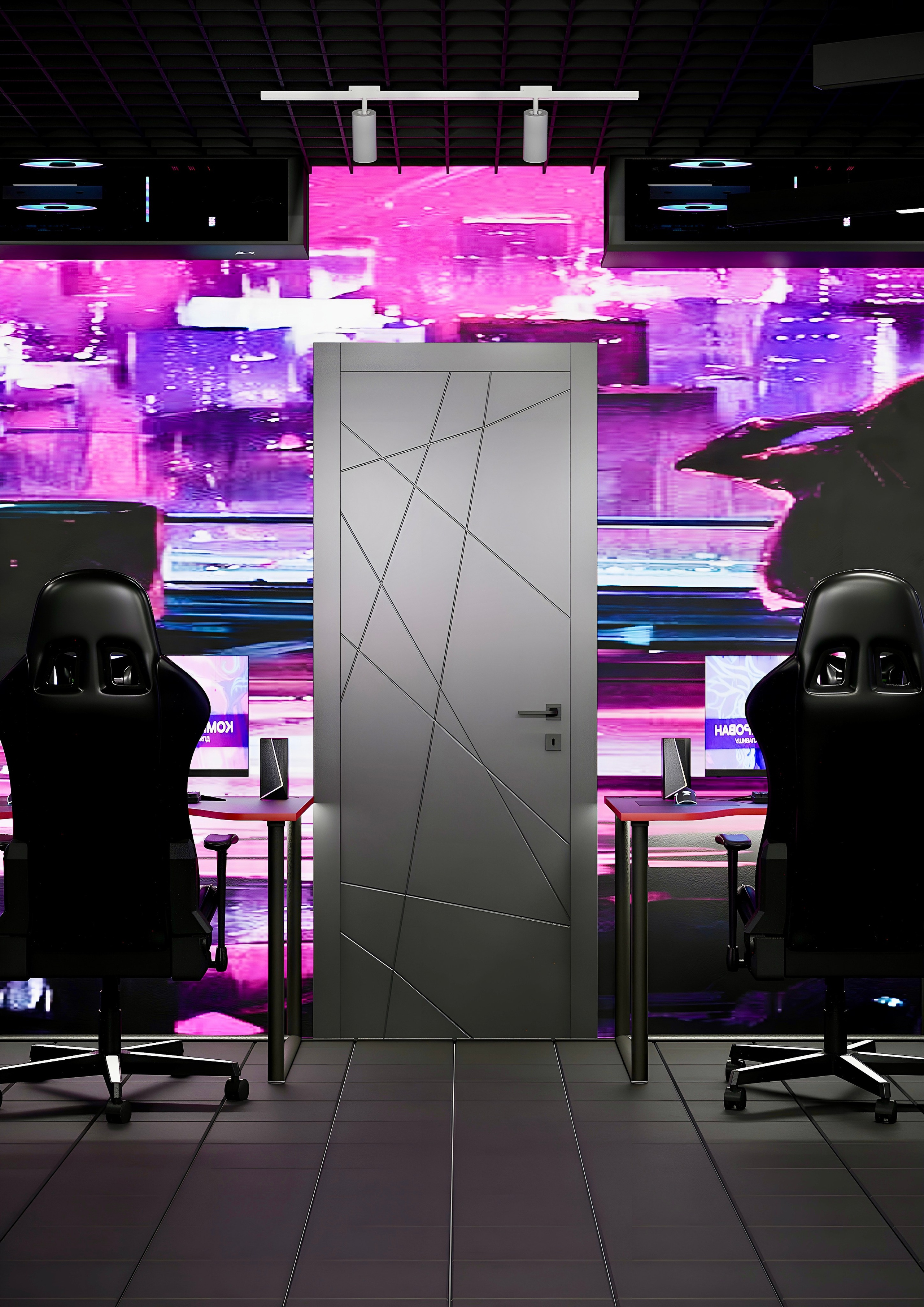 Компьютерный клуб «Soul Game» г. Санкт-Петербург. Батракова Наталья дизайнер интерьеров Санкт-Петербург Москва Архангель