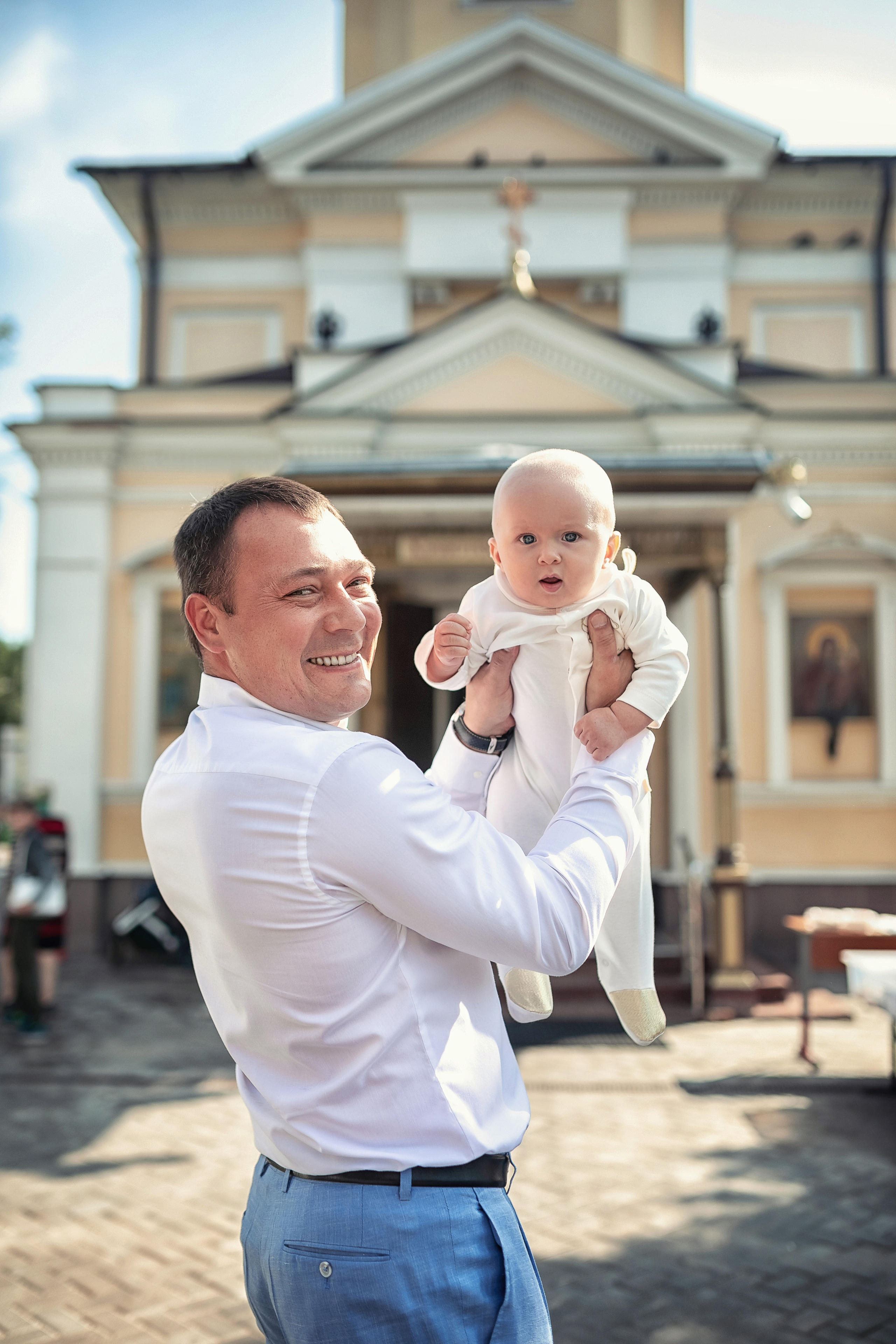 Крещение в храме Косьмы и Дамиана в Болшево 28.08.2021. Фотограф крещения и венчания Антонова Надежда г. Москва
