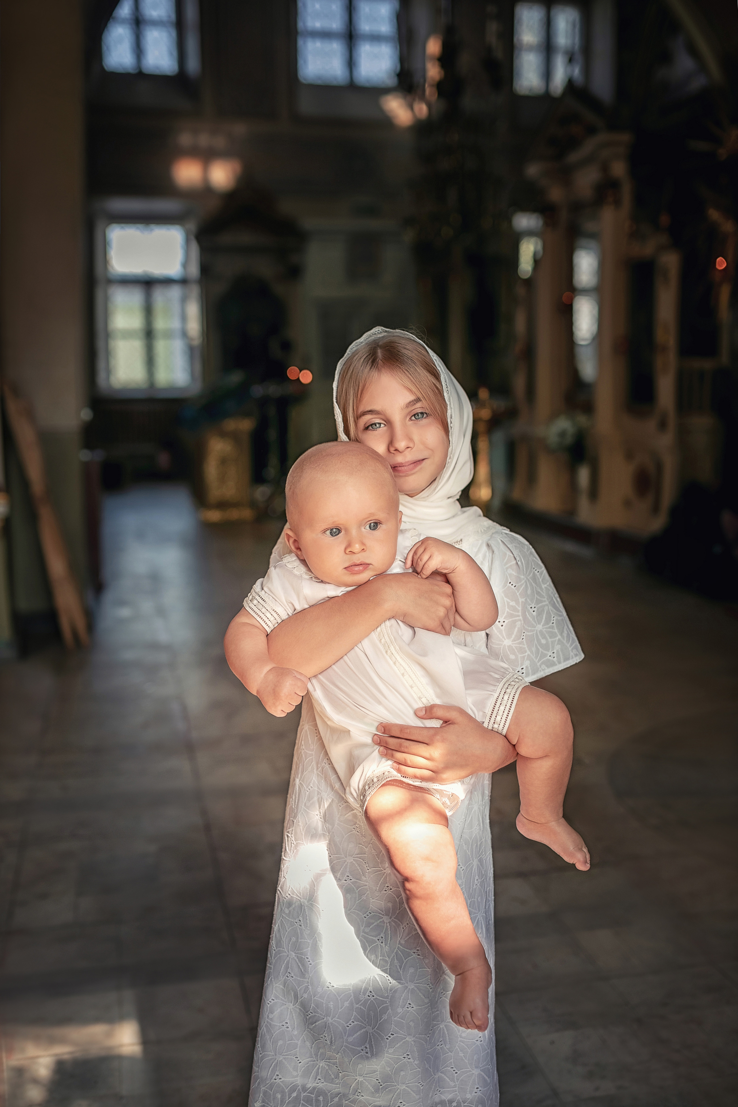 Крещение в храме Косьмы и Дамиана в Болшево 28.08.2021. Фотограф крещения и венчания Антонова Надежда г. Москва