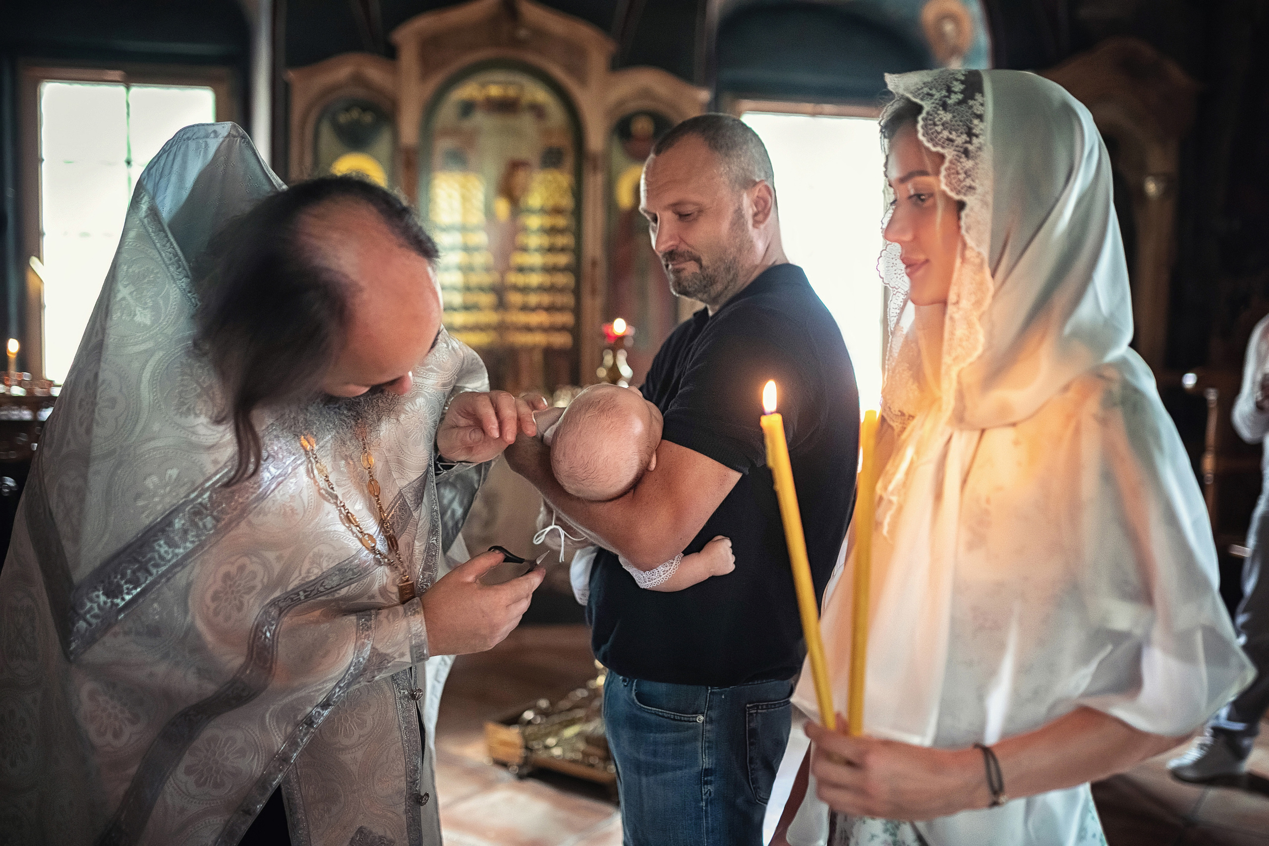 Крещение в храме Успения Пресвятой Богородицы в селе Успенское 08.08.2021. Фотограф крещения и венчания Антонова Надежда г. Москва