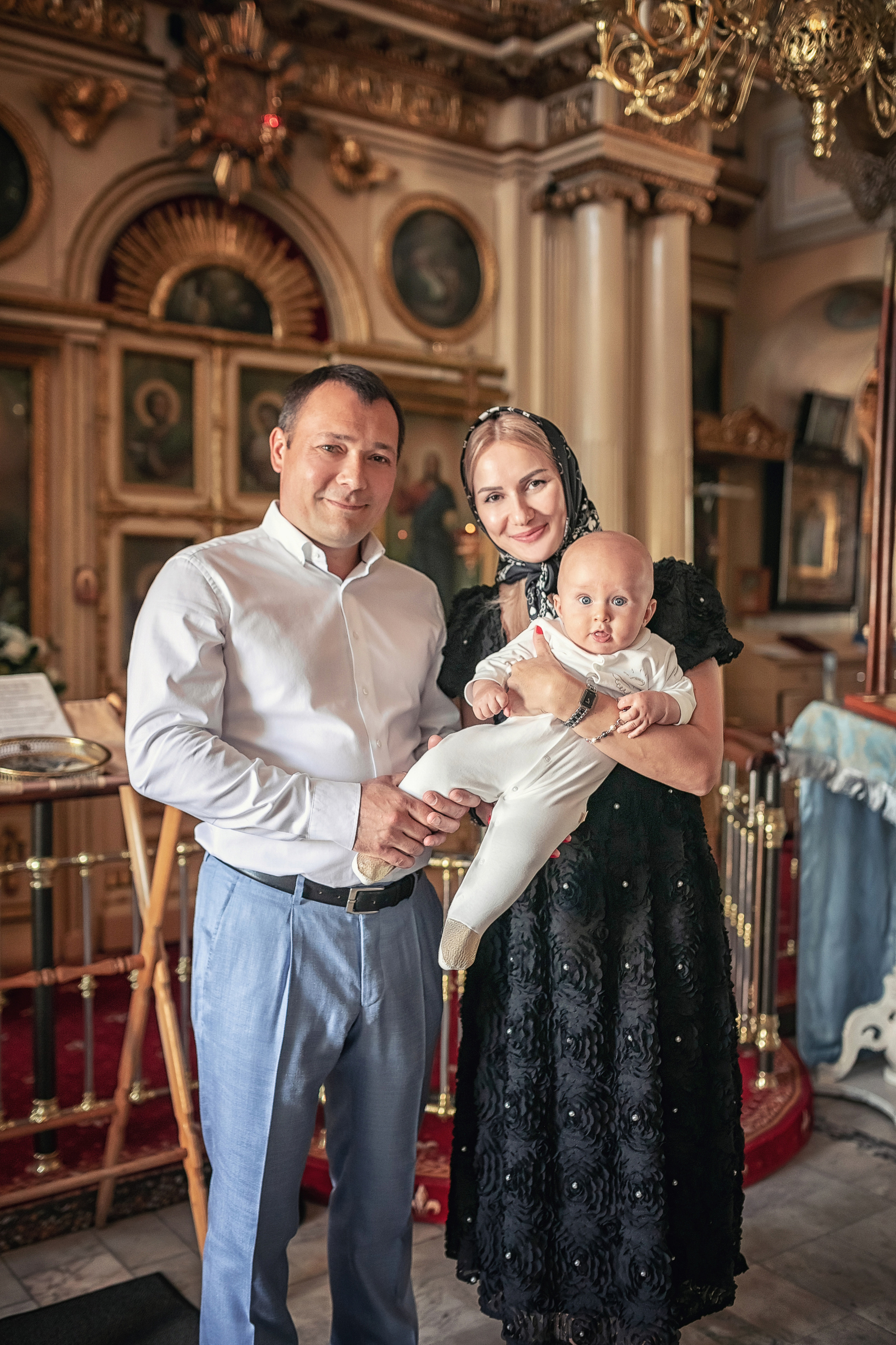 Крещение в храме Косьмы и Дамиана в Болшево 28.08.2021. Фотограф крещения и венчания Антонова Надежда г. Москва