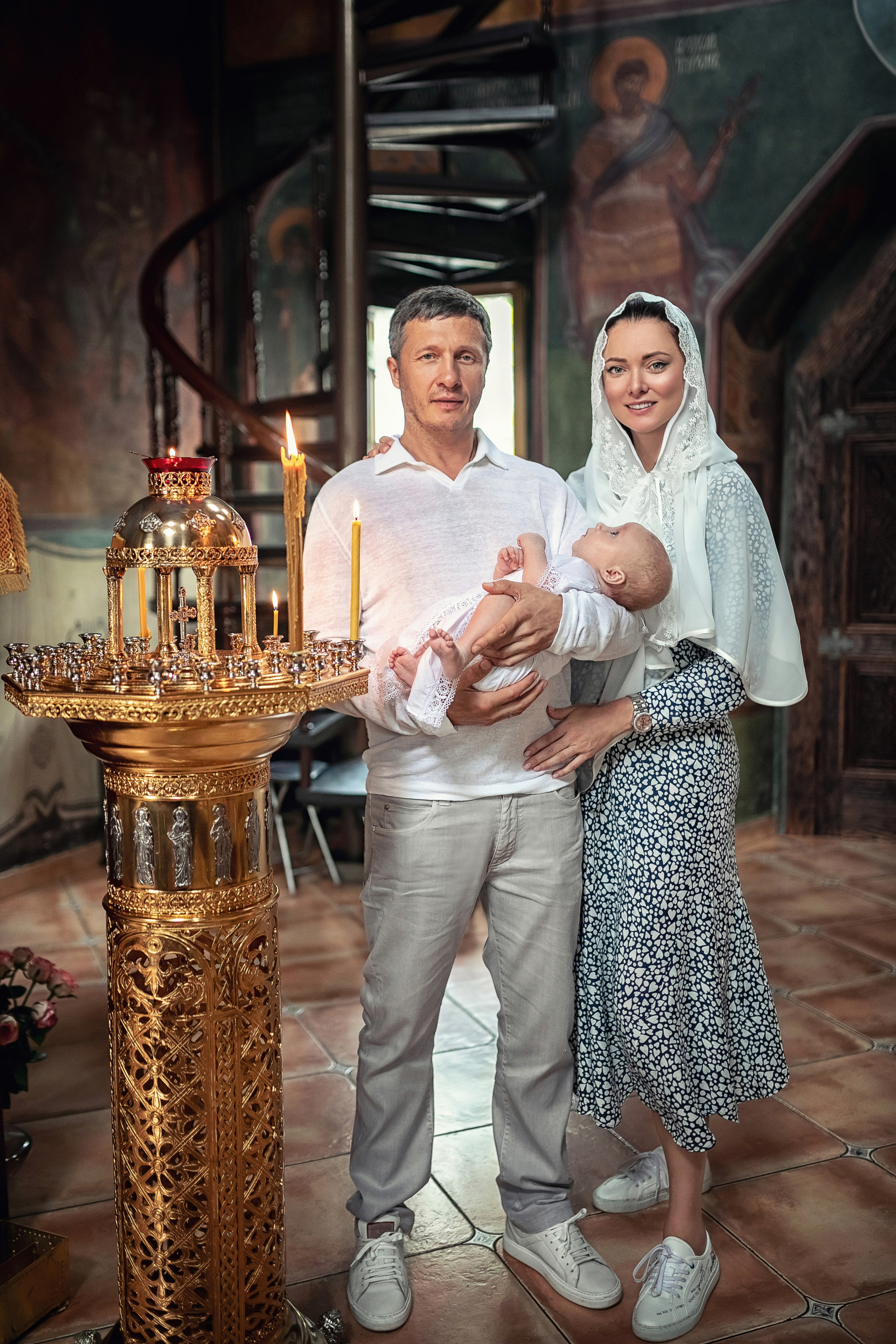 Крещение в храме Успения Пресвятой Богородицы в селе Успенское 08.08.2021. Фотограф крещения и венчания Антонова Надежда г. Москва