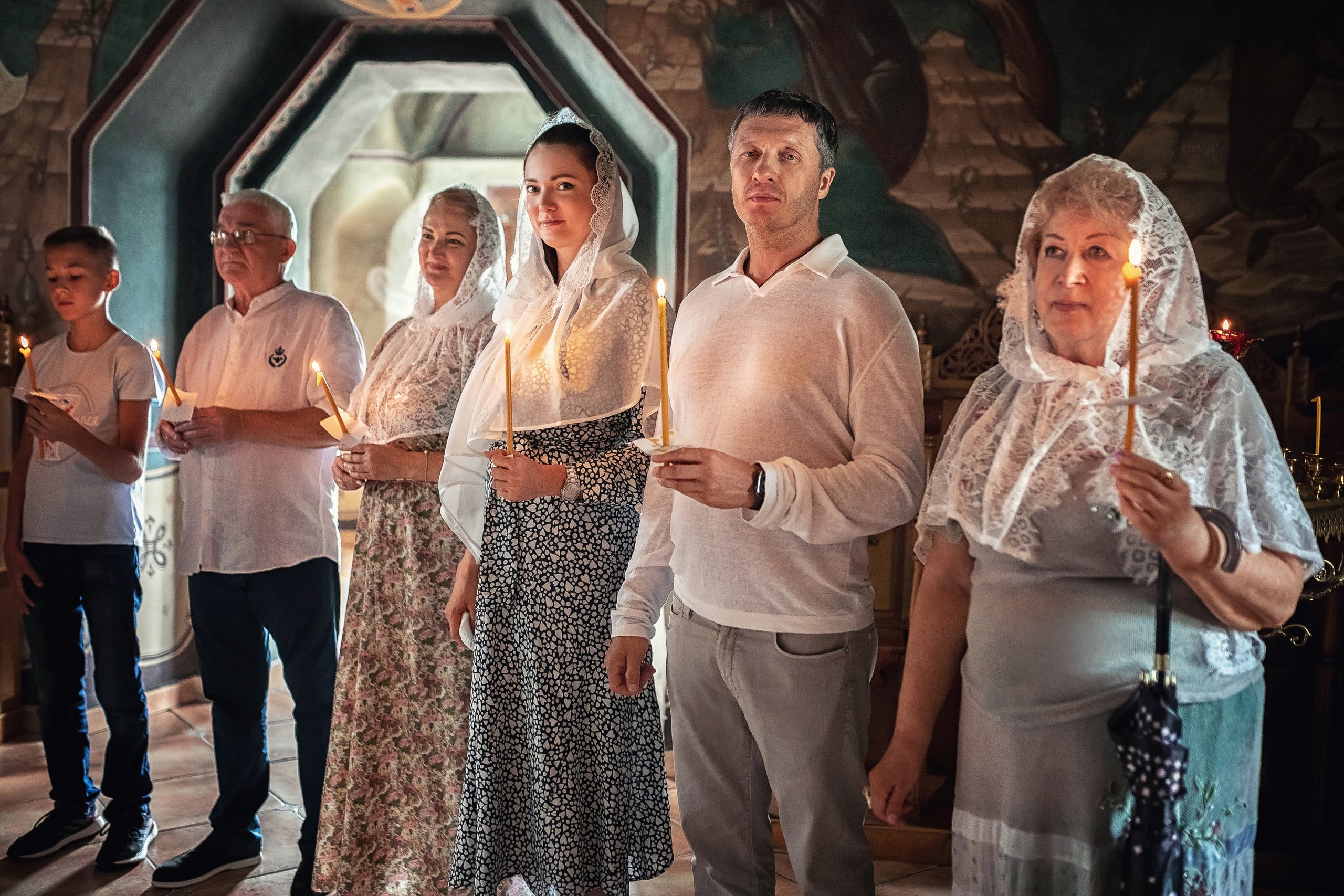 Крещение в храме Успения Пресвятой Богородицы в селе Успенское 08.08.2021. Фотограф крещения и венчания Антонова Надежда г. Москва