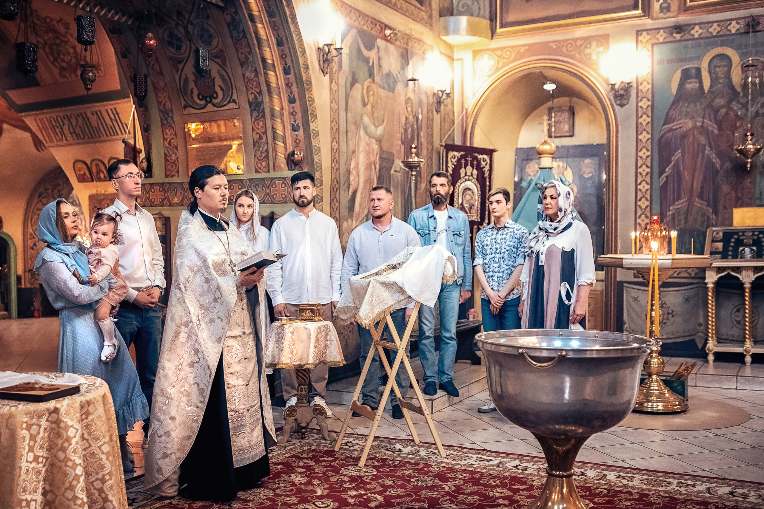 Крещение в храме Григория Неокесарийского на Большой Полянке 18.06.2022. Фотограф крещения и венчания Антонова Надежда г. Москва