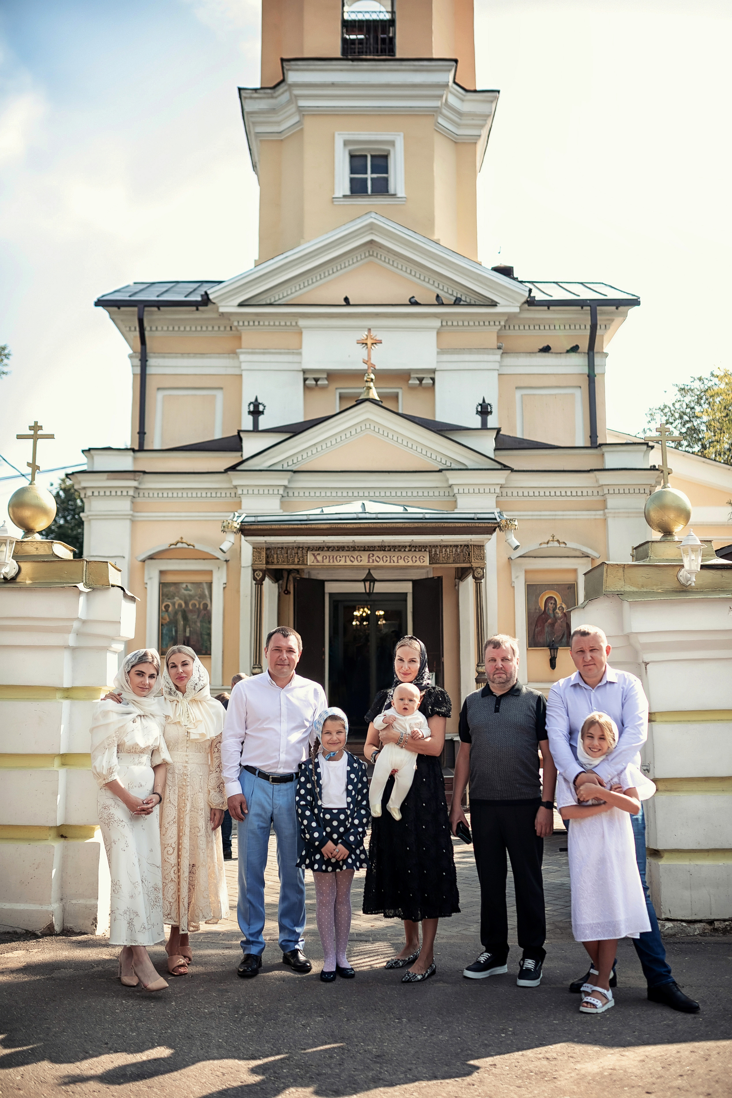 Крещение в храме Косьмы и Дамиана в Болшево 28.08.2021. Фотограф крещения и венчания Антонова Надежда г. Москва