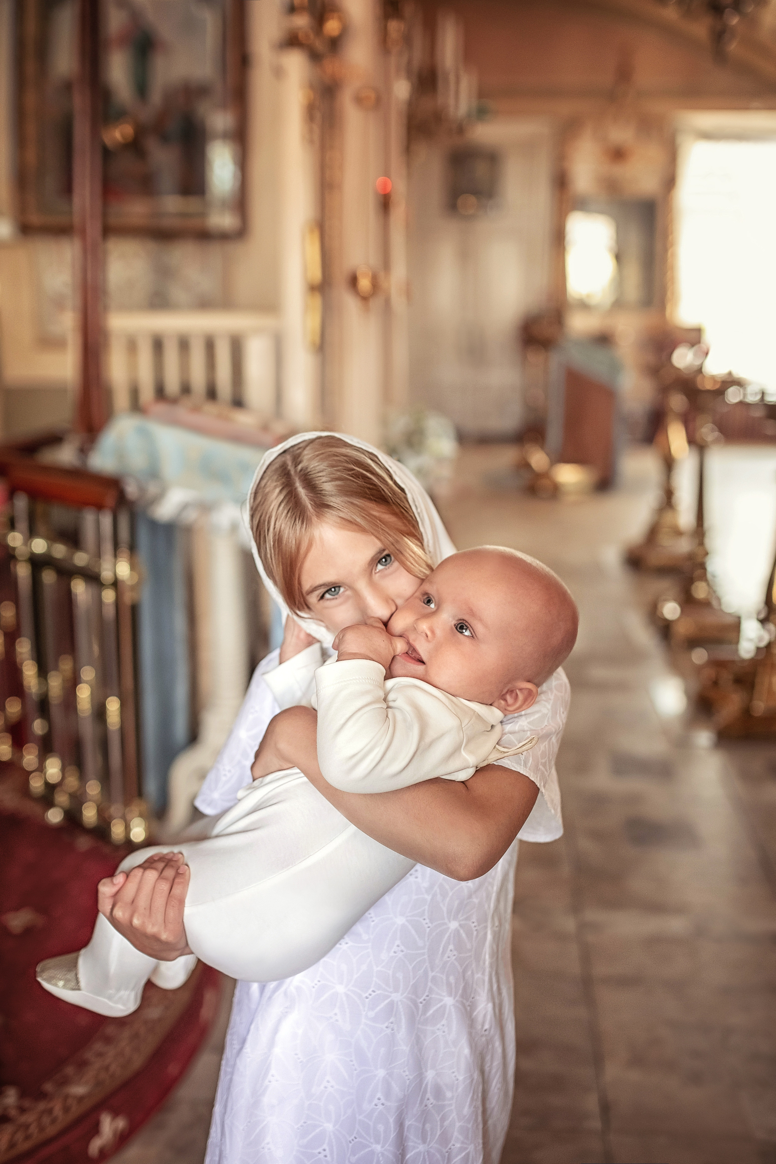 Крещение в храме Косьмы и Дамиана в Болшево 28.08.2021. Фотограф крещения и венчания Антонова Надежда г. Москва