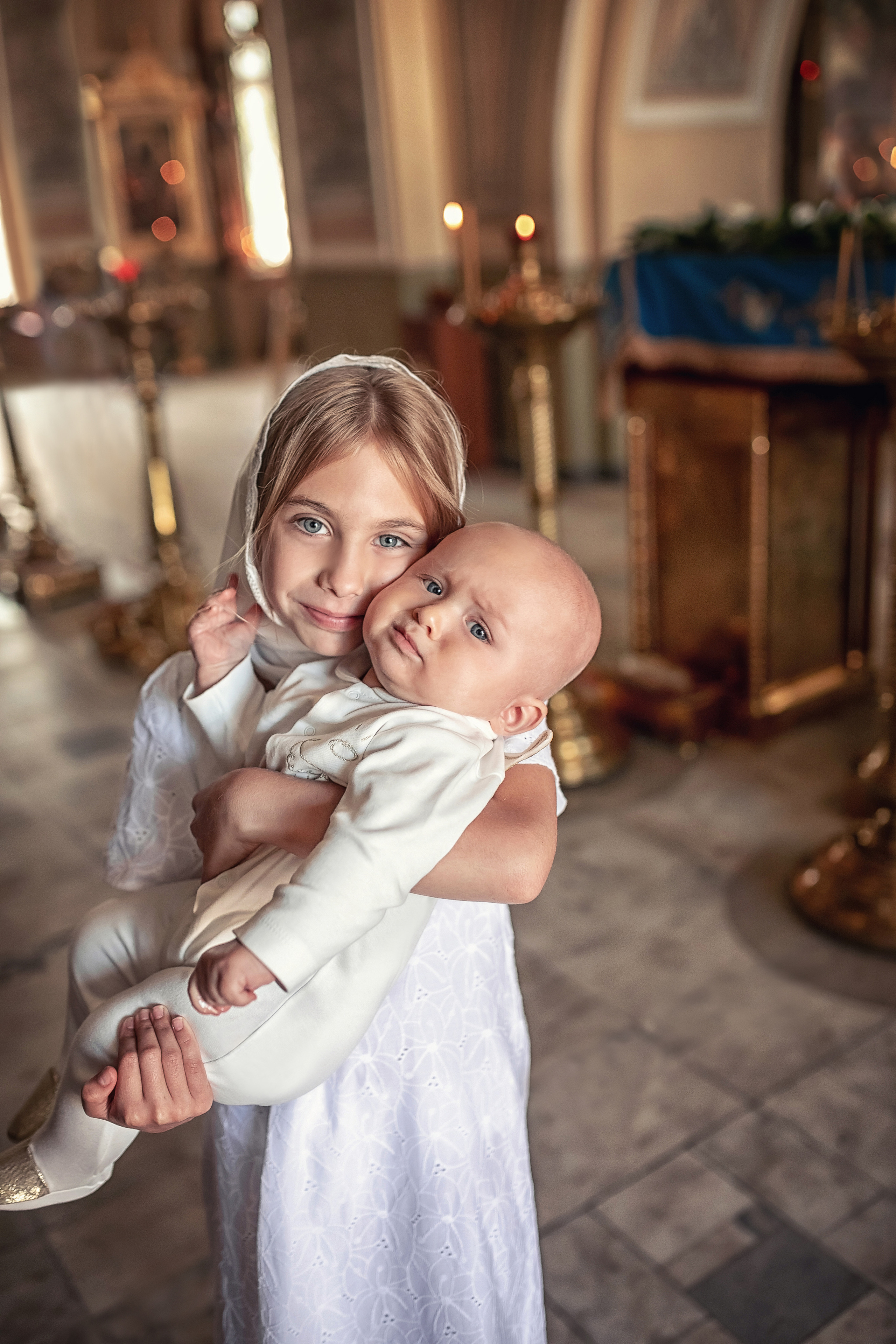 Крещение в храме Косьмы и Дамиана в Болшево 28.08.2021. Фотограф крещения и венчания Антонова Надежда г. Москва