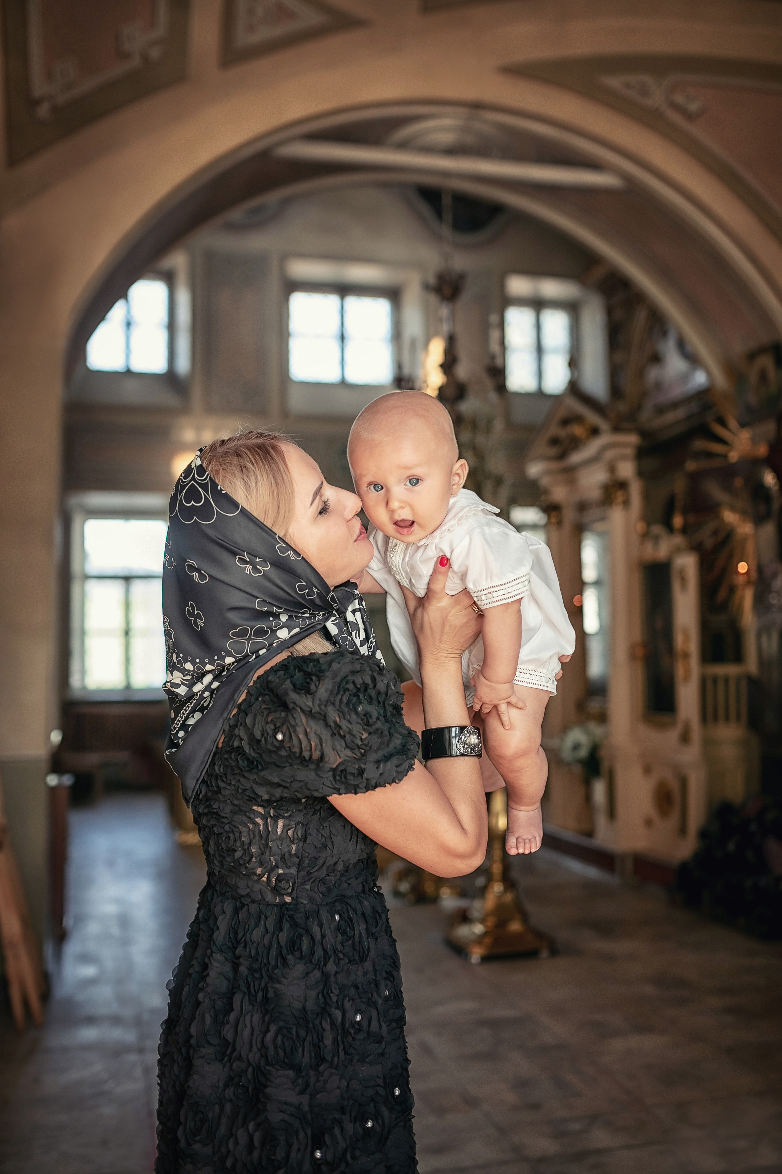 Крещение в храме Косьмы и Дамиана в Болшево 28.08.2021. Фотограф крещения и венчания Антонова Надежда г. Москва