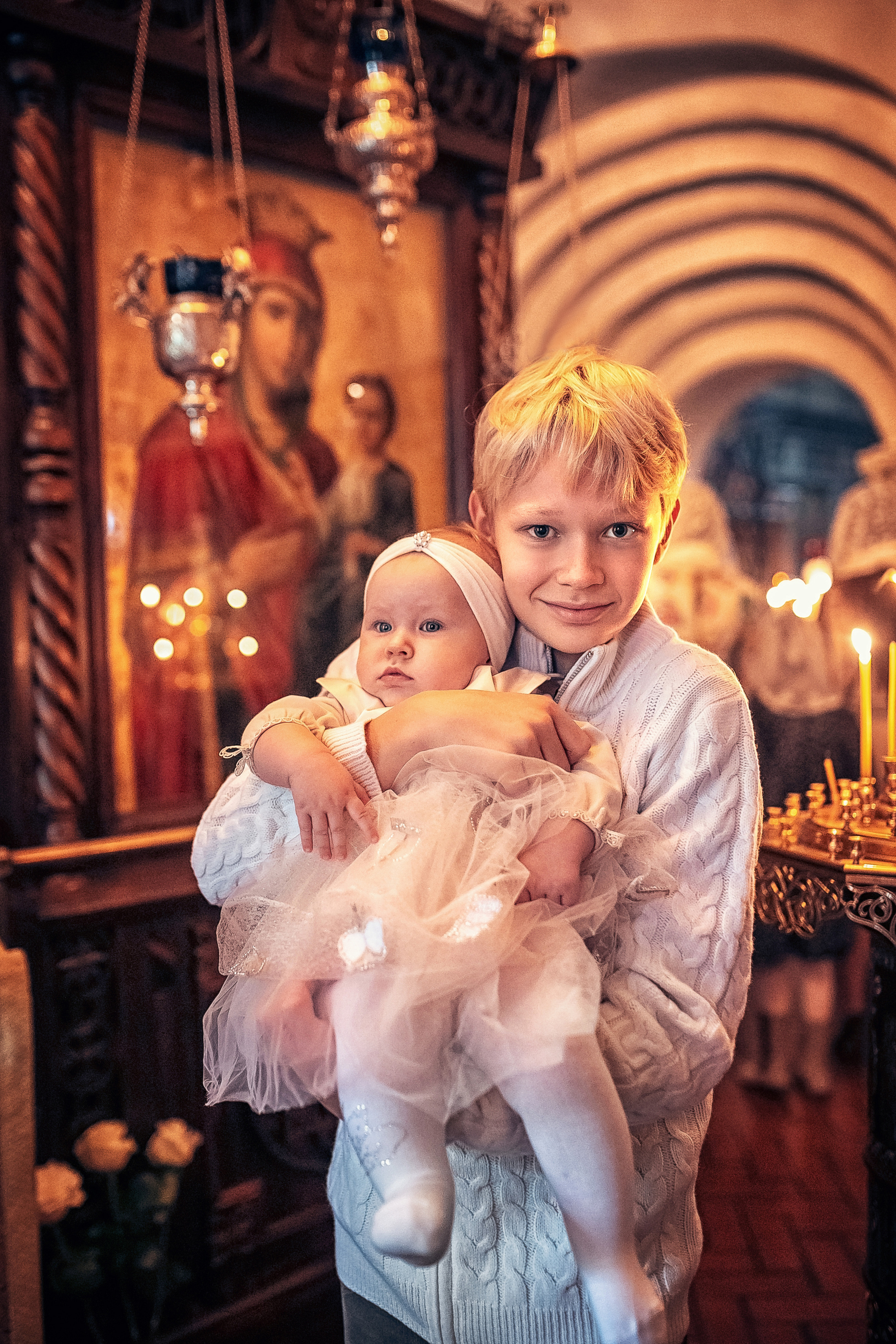 Крещение в храме Троицы Живоначальной в Троицком-Голенищеве 18.09.2022. Фотограф крещения и венчания Антонова Надежда г. Москва
