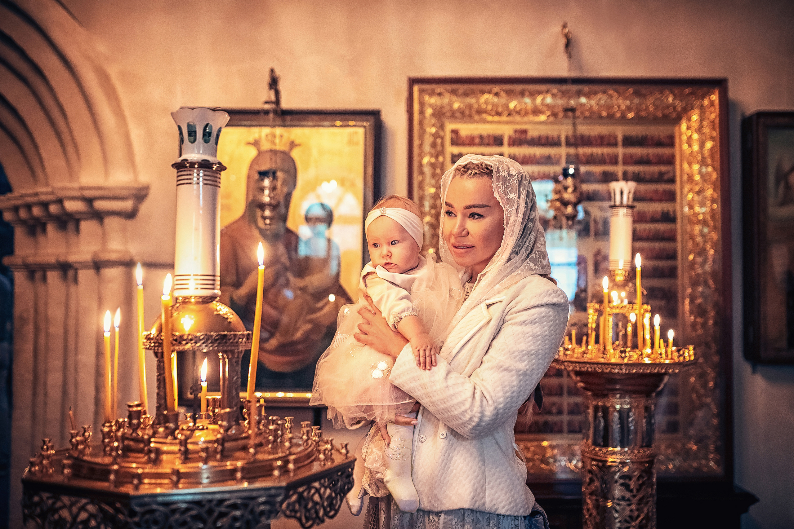 Крещение в храме Троицы Живоначальной в Троицком-Голенищеве 18.09.2022. Фотограф крещения и венчания Антонова Надежда г. Москва