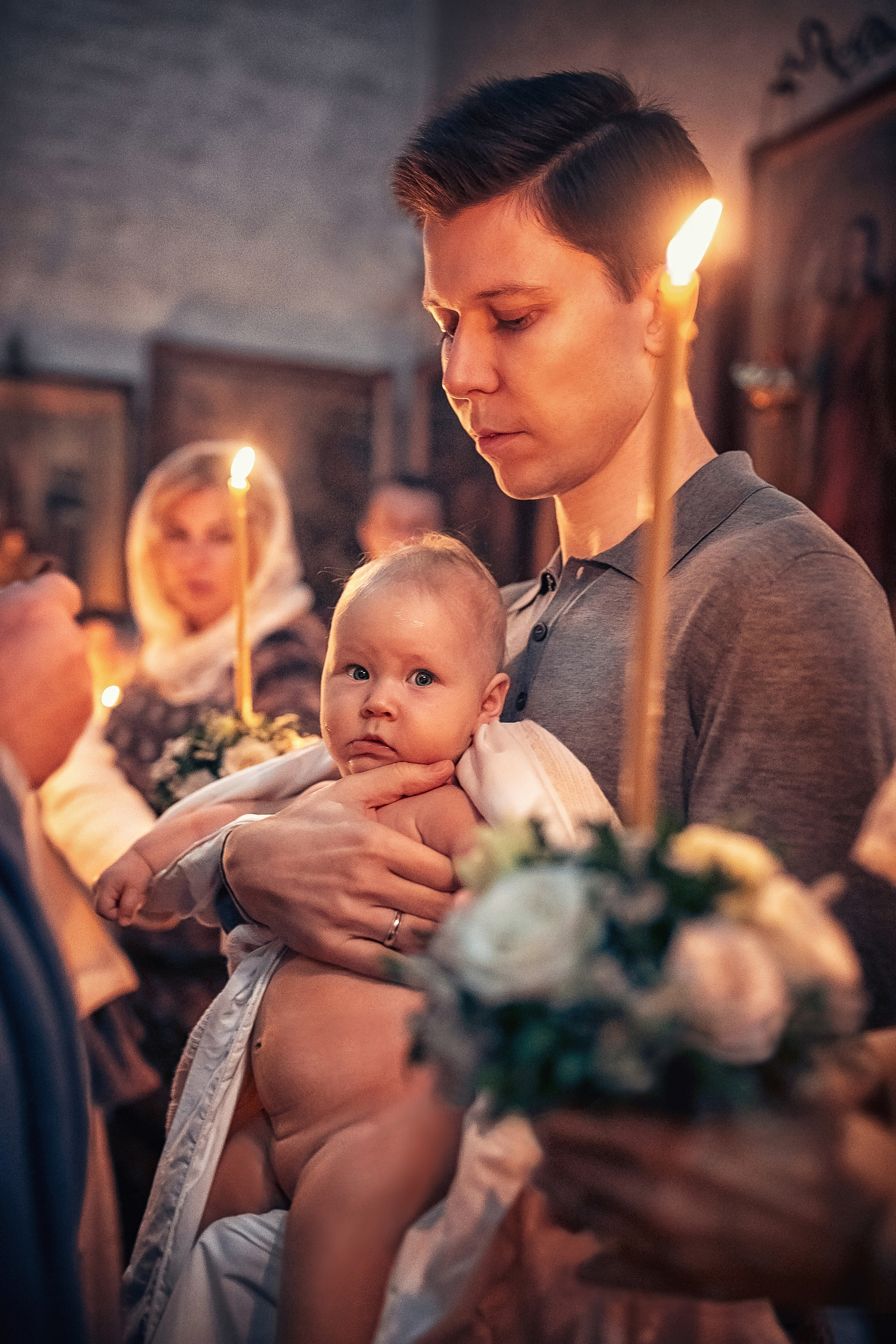 Крещение в храме Троицы Живоначальной в Троицком-Голенищеве 18.09.2022. Фотограф крещения и венчания Антонова Надежда г. Москва