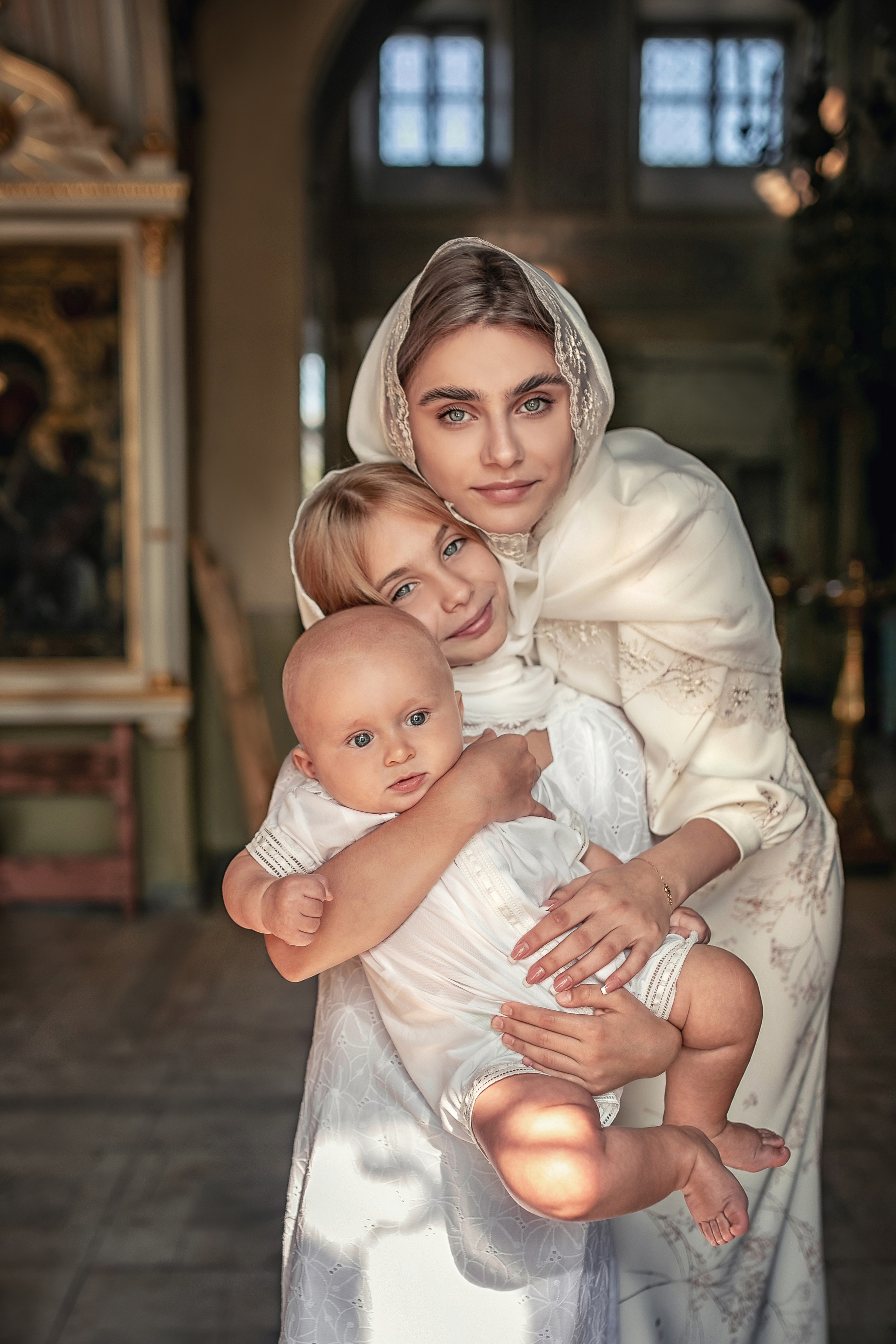 Крещение в храме Косьмы и Дамиана в Болшево 28.08.2021. Фотограф крещения и венчания Антонова Надежда г. Москва