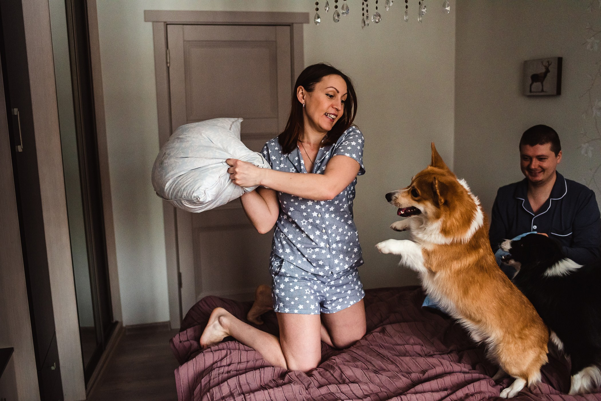 Пижамная вечеринка Тани и Димы. Семейный Фотограф в Москве Ирина Хохлова