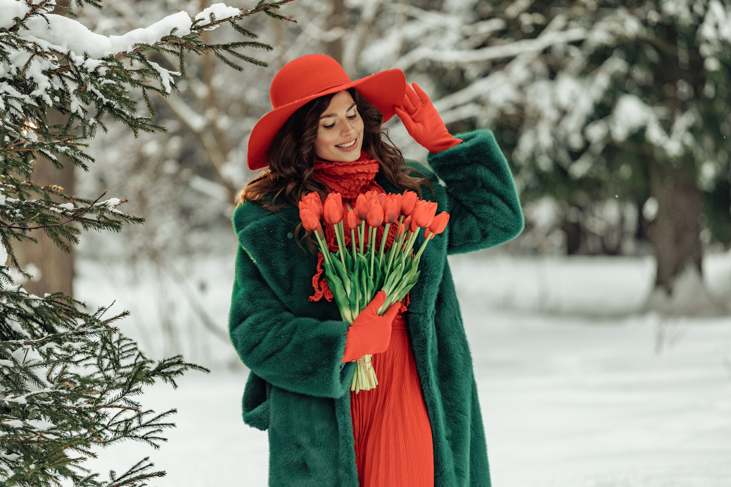 Зимний портрет для Ольги. Портретный фотограф в Москве Екатерина Богдасарова