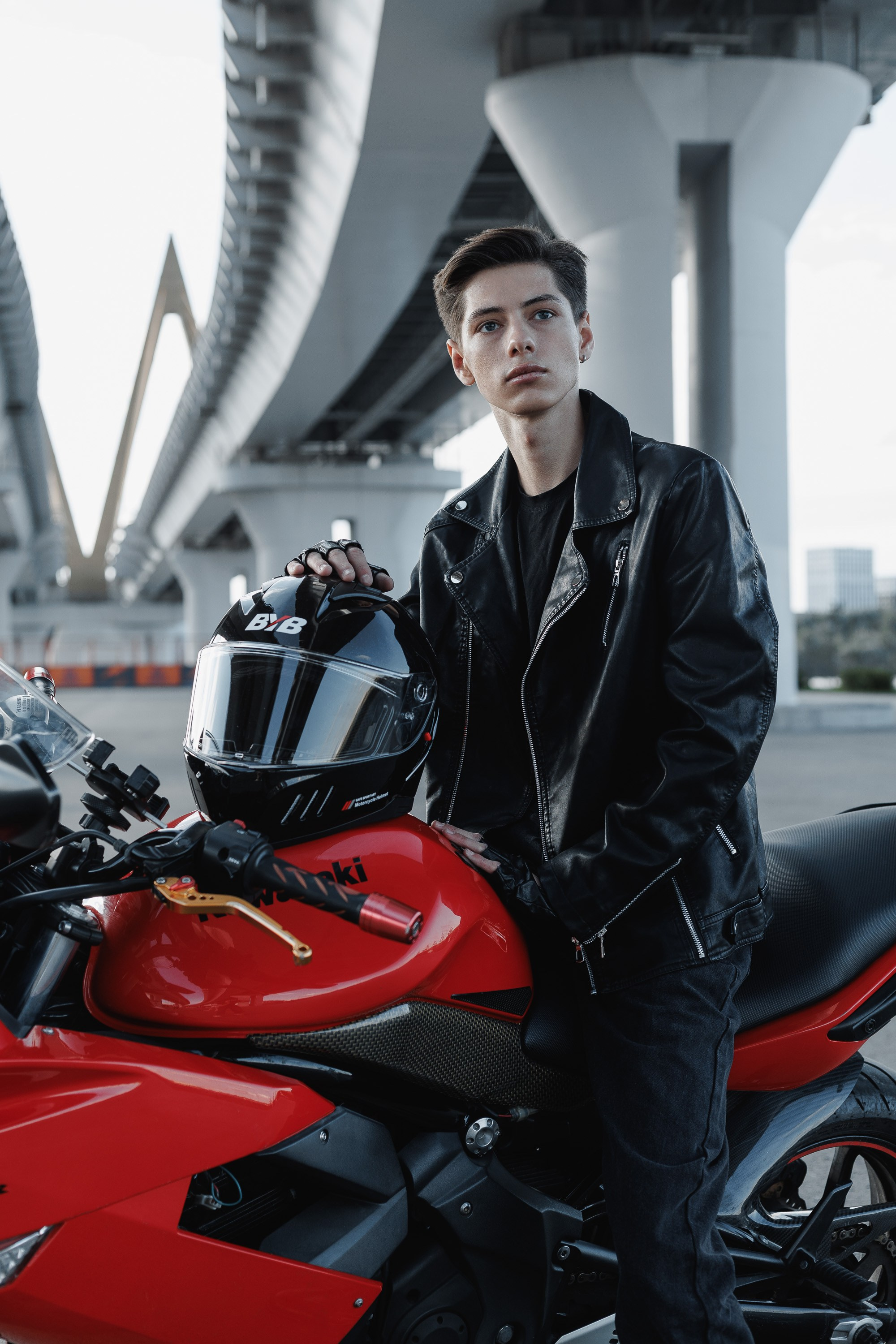 Съемка на мотоцикле. Ксю Галиасфарова — Фотограф Казань