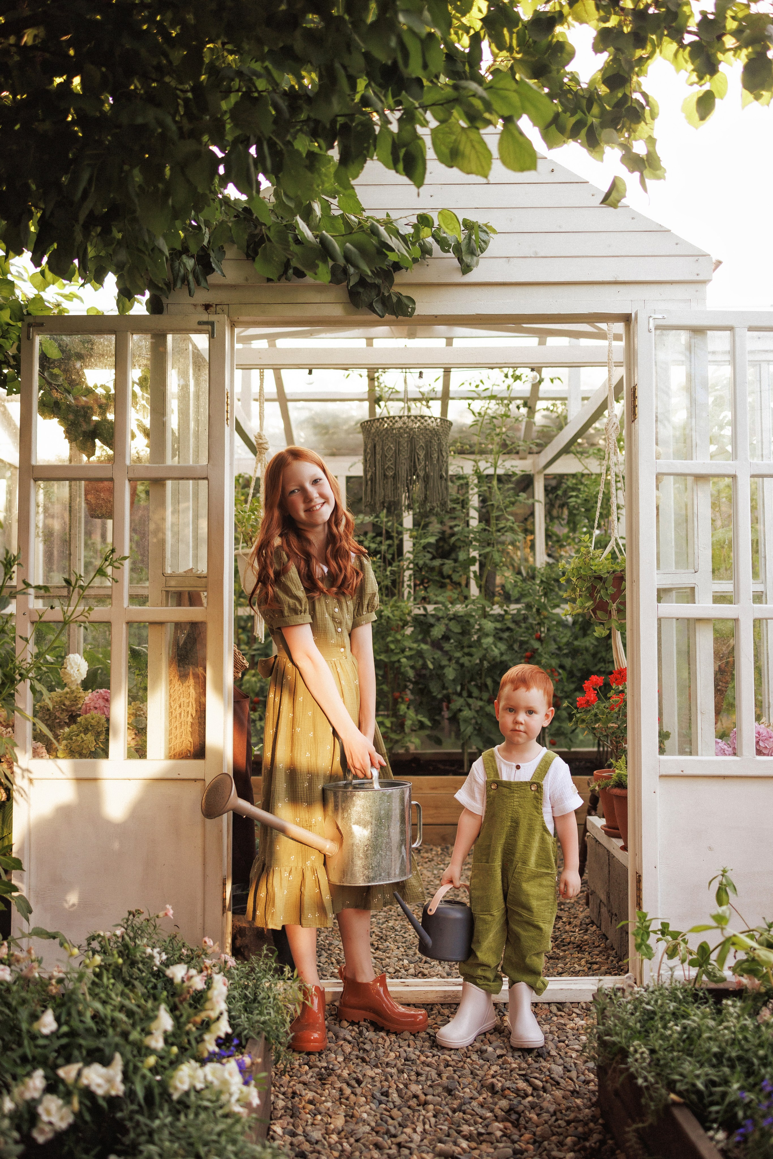 Семейная фотосессия в деревенском стиле, фотостудия «Теплица», город Краснодар. Семейный и детский фотограф в Краснодаре Анна Трашкова