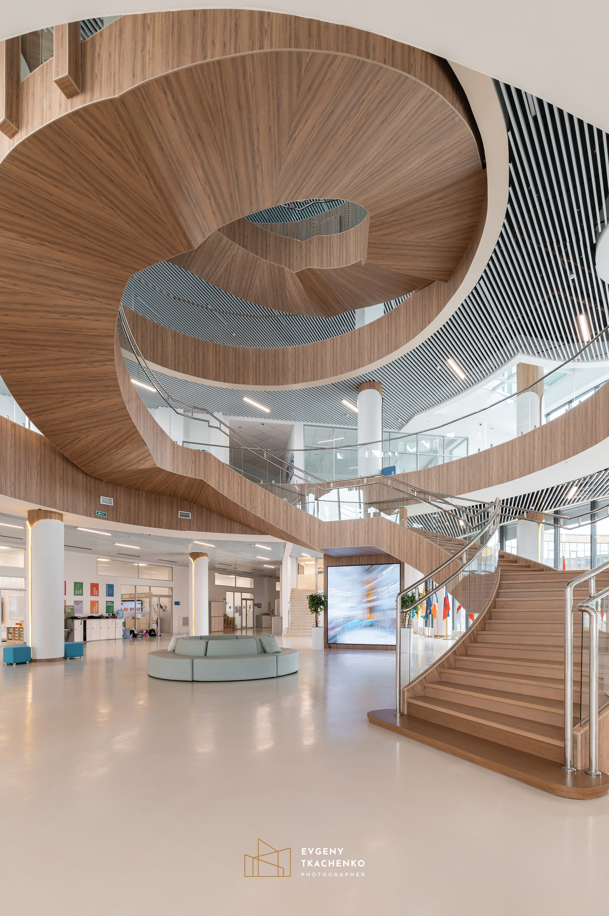 Kazakhstan International School, г. Астана. Архитектурный и интерьерный фотограф в Казахстане