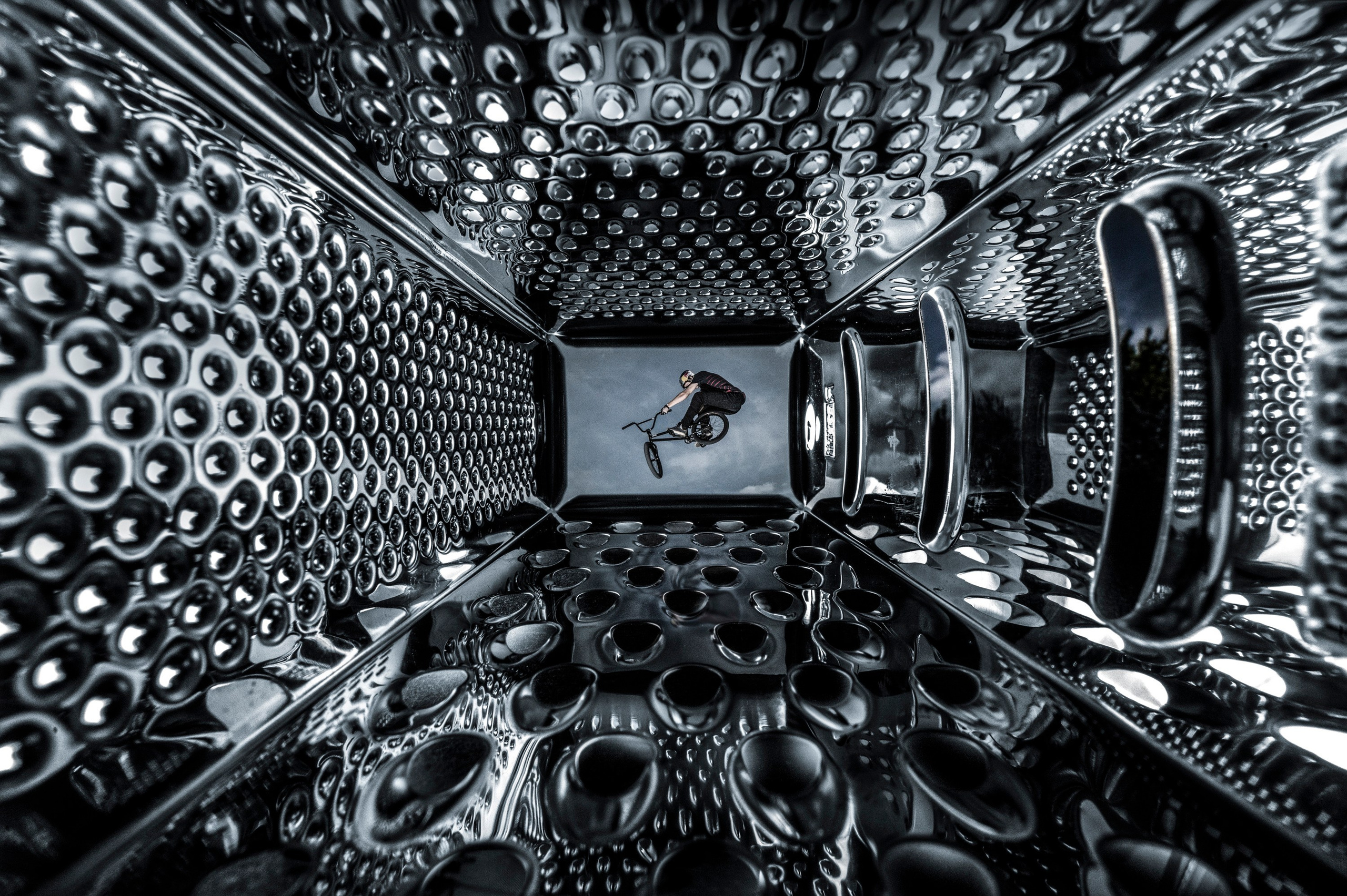 BMX grater. Creative Photographer Denis Klero