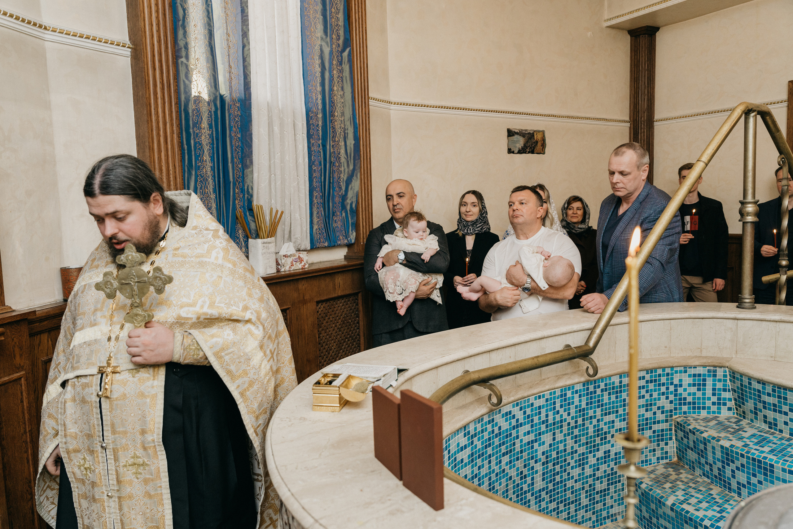 Крещение Марка и Майи. Фотограф Никита Комаров