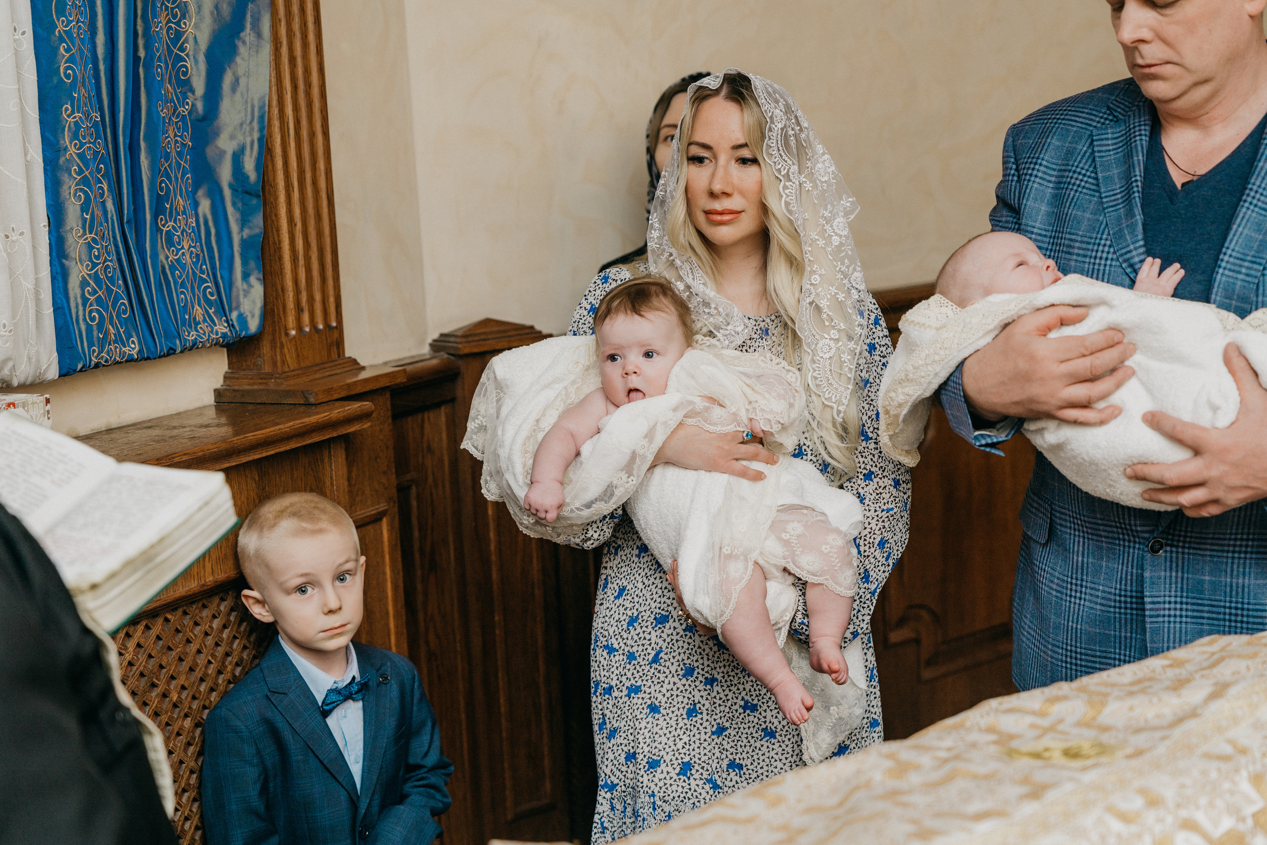 Крещение Марка и Майи. Фотограф Никита Комаров