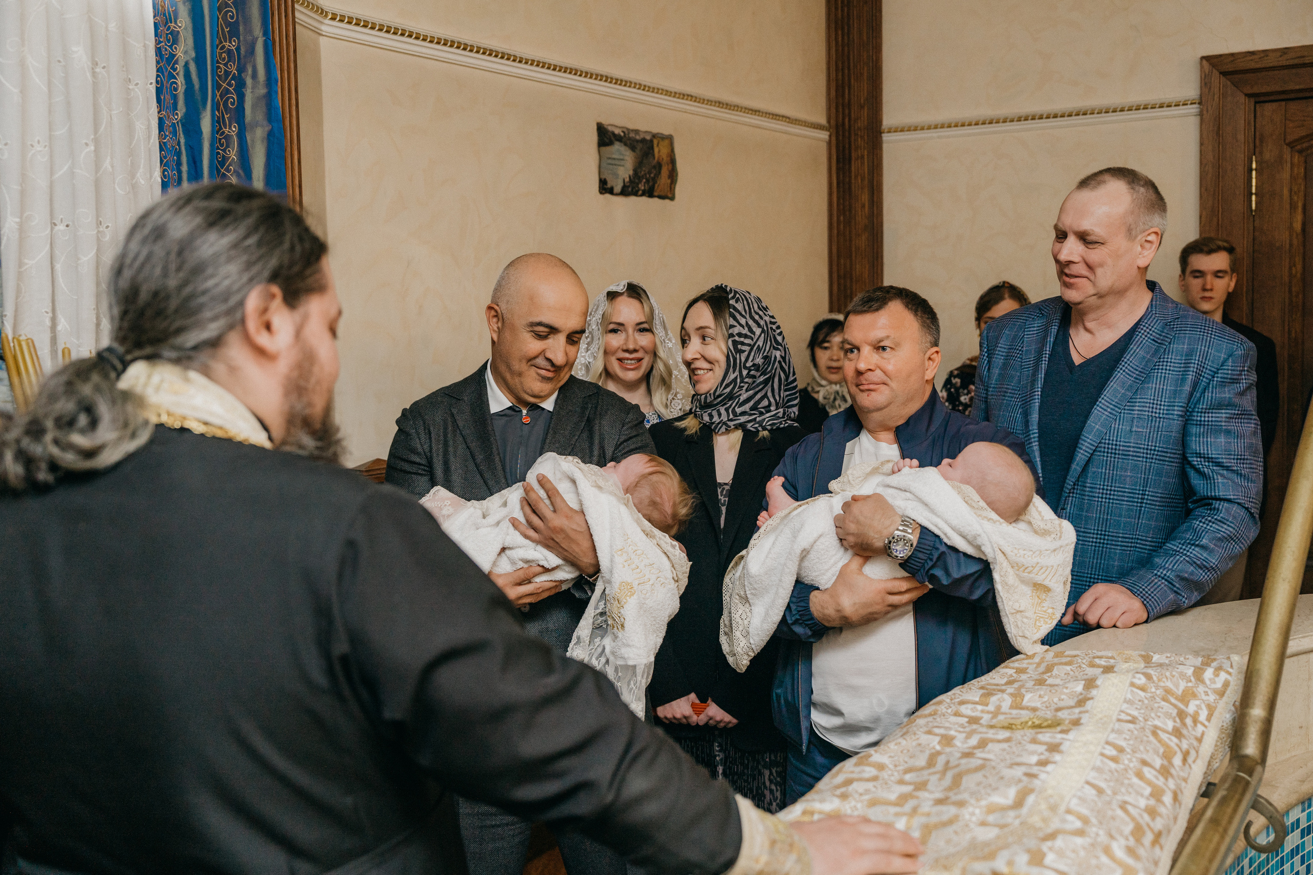 Крещение Марка и Майи. Фотограф Никита Комаров