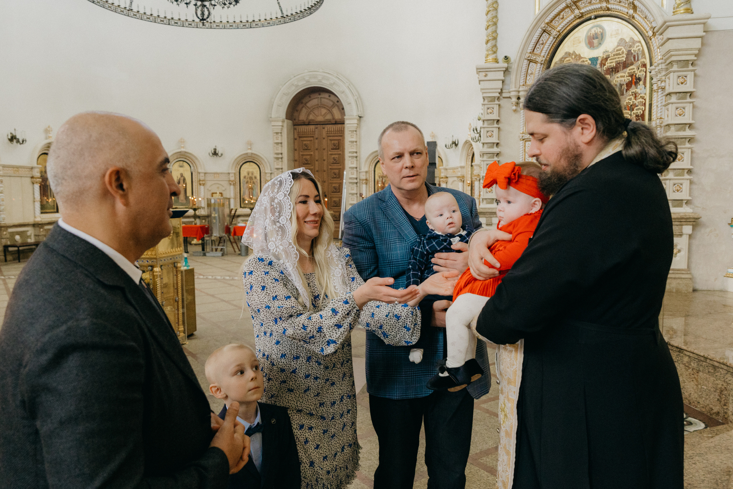 Крещение Марка и Майи. Фотограф Никита Комаров