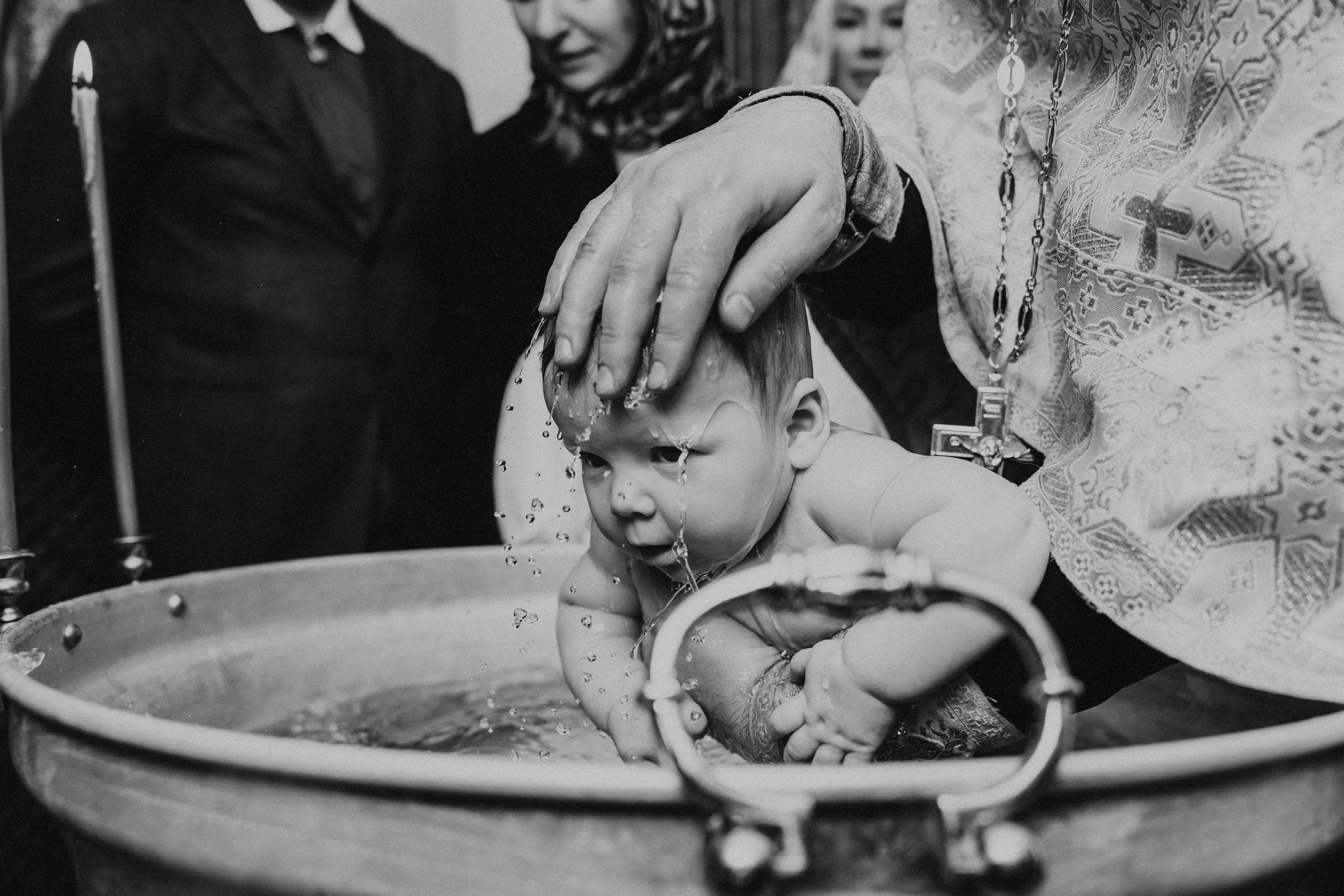 Крещение Марка и Майи. Фотограф Никита Комаров