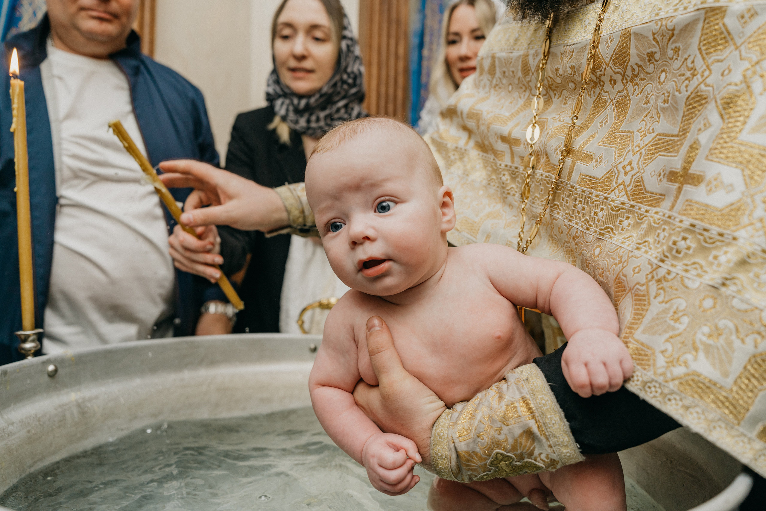 Крещение Марка и Майи. Фотограф Никита Комаров