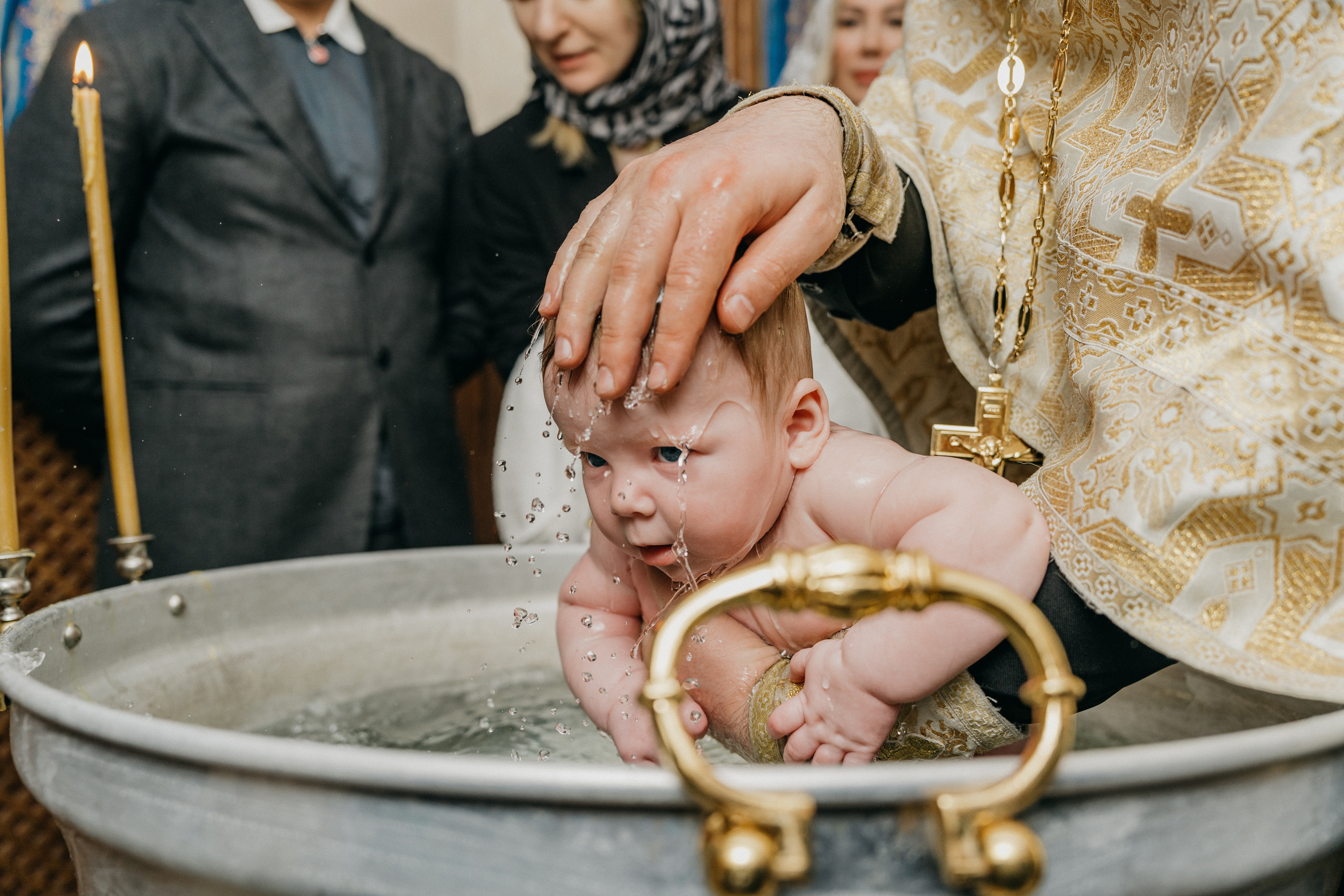 Крещение Марка и Майи. Фотограф Никита Комаров