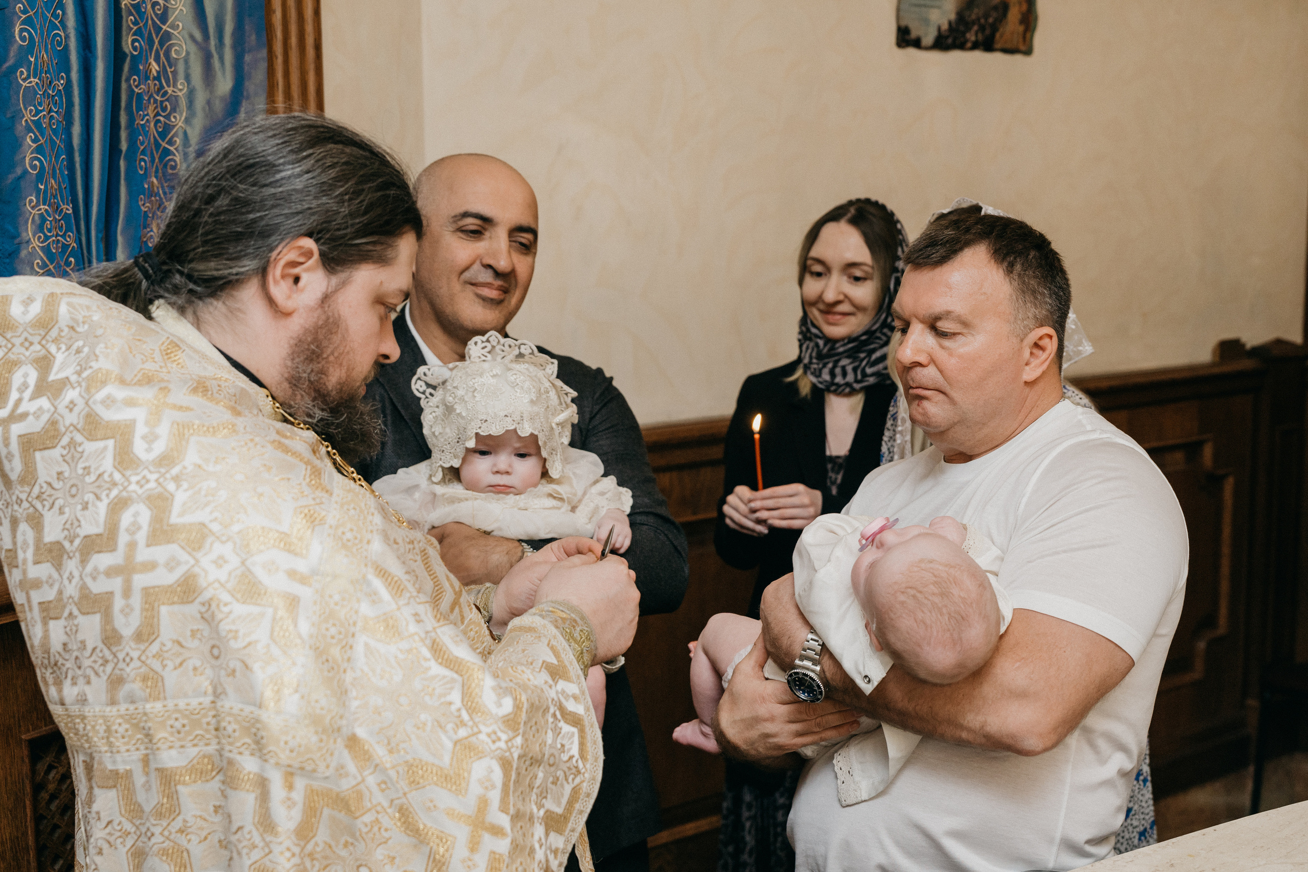 Крещение Марка и Майи. Фотограф Никита Комаров