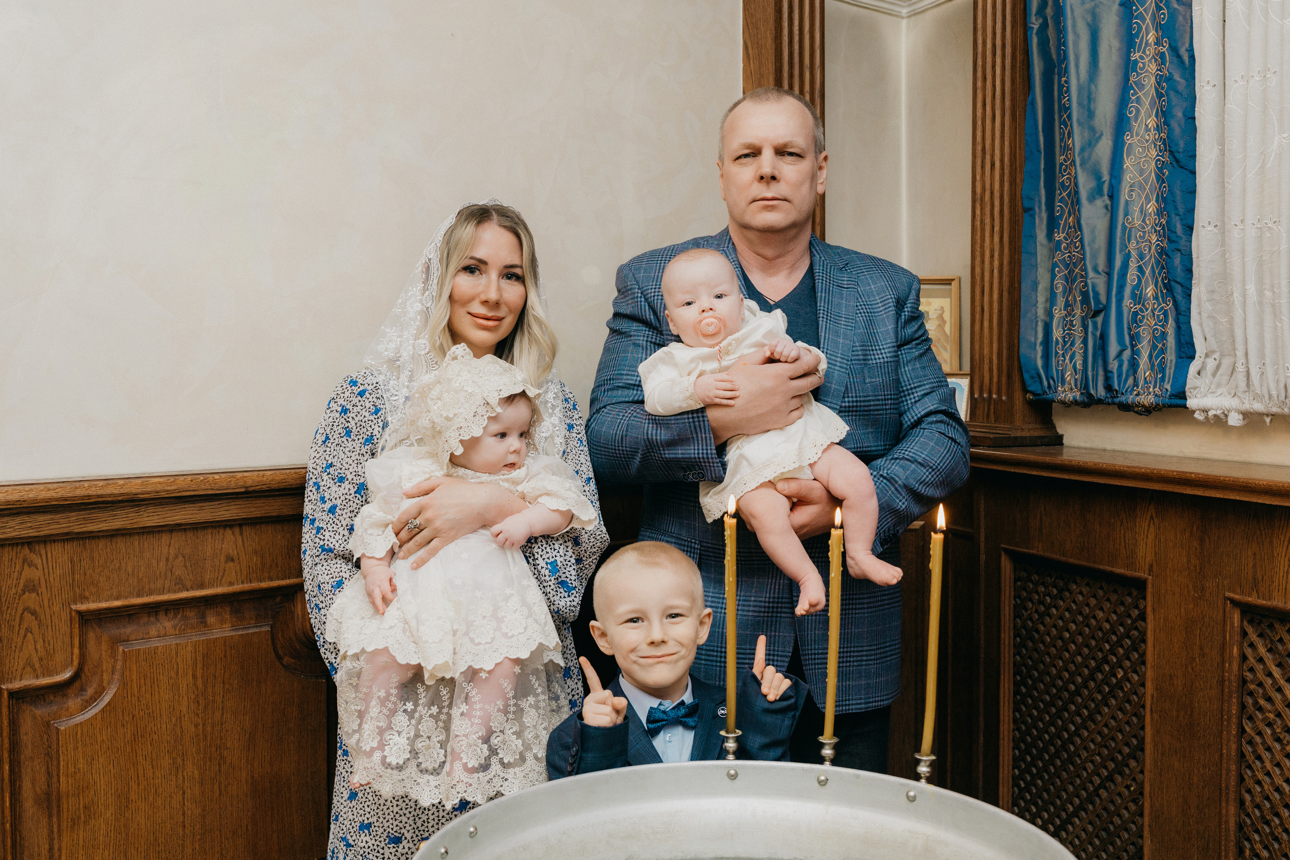 Крещение Марка и Майи. Фотограф Никита Комаров