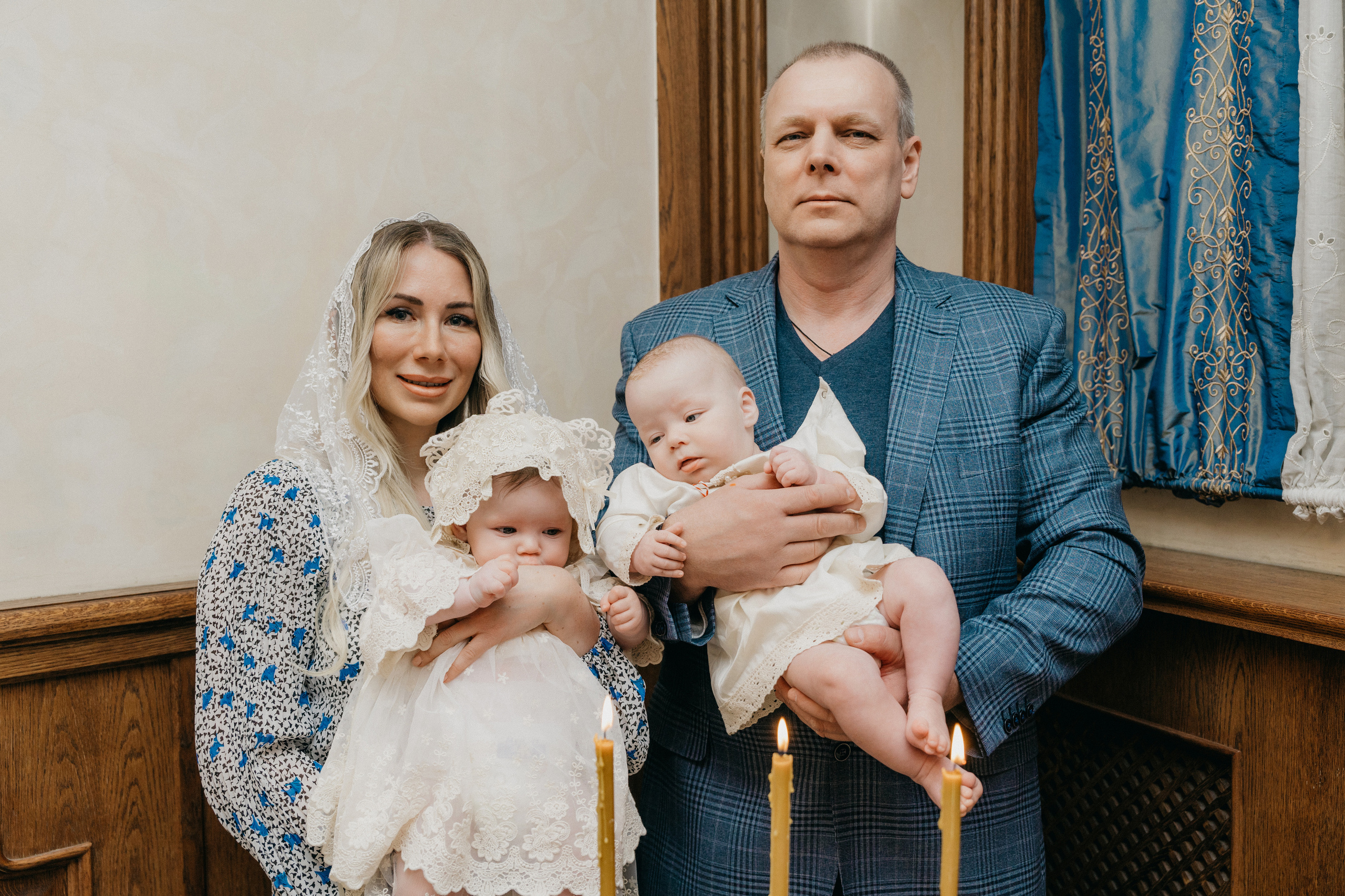 Крещение Марка и Майи. Фотограф Никита Комаров